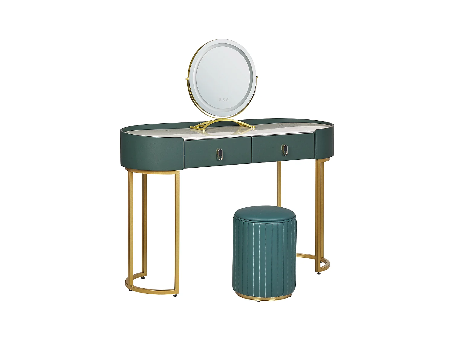 Kaptafel VINAX LED Donkergroen