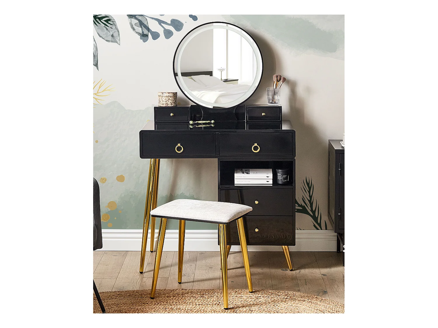 Kaptafel YVES LED Zwart