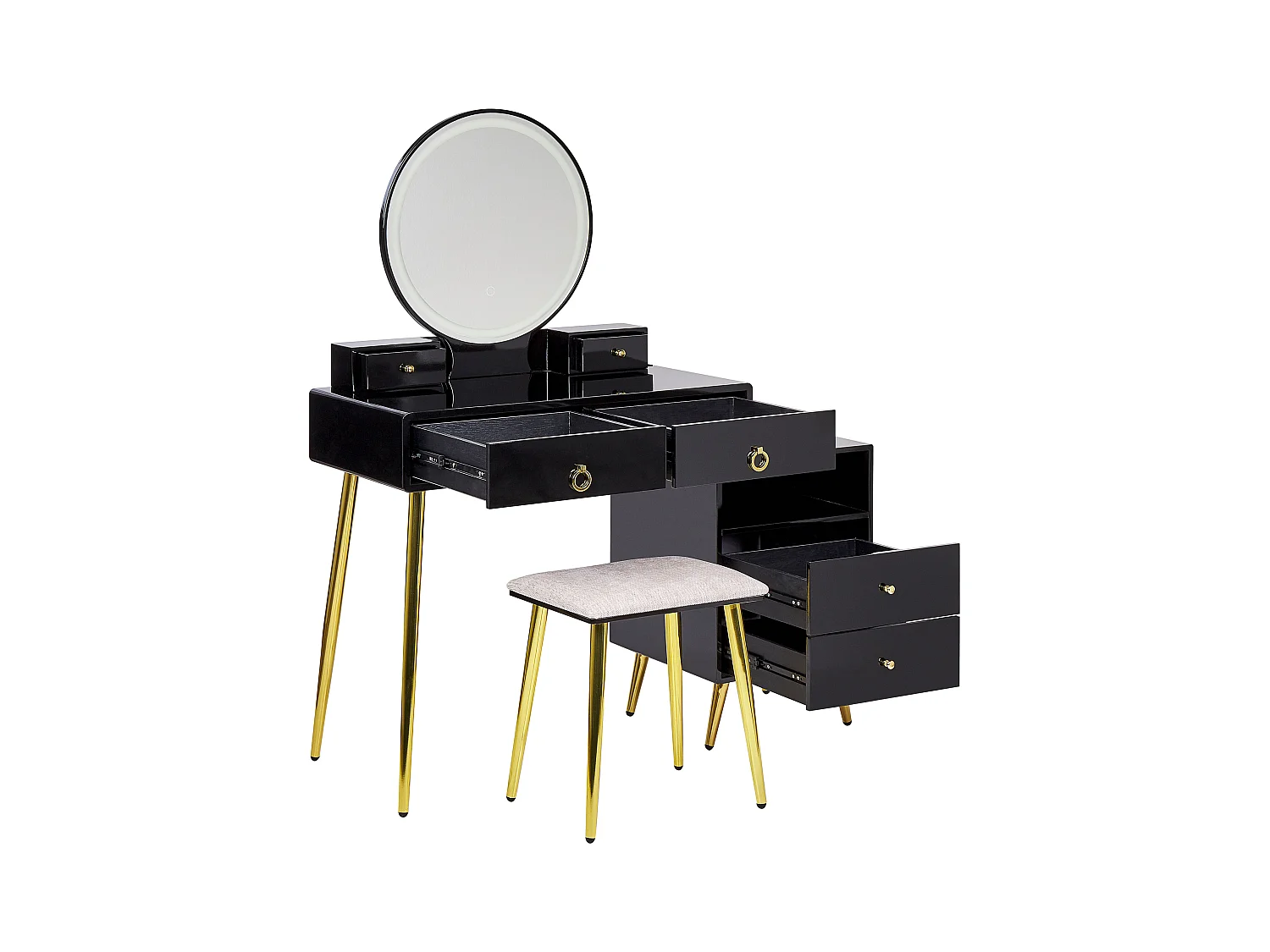 Kaptafel YVES LED Zwart