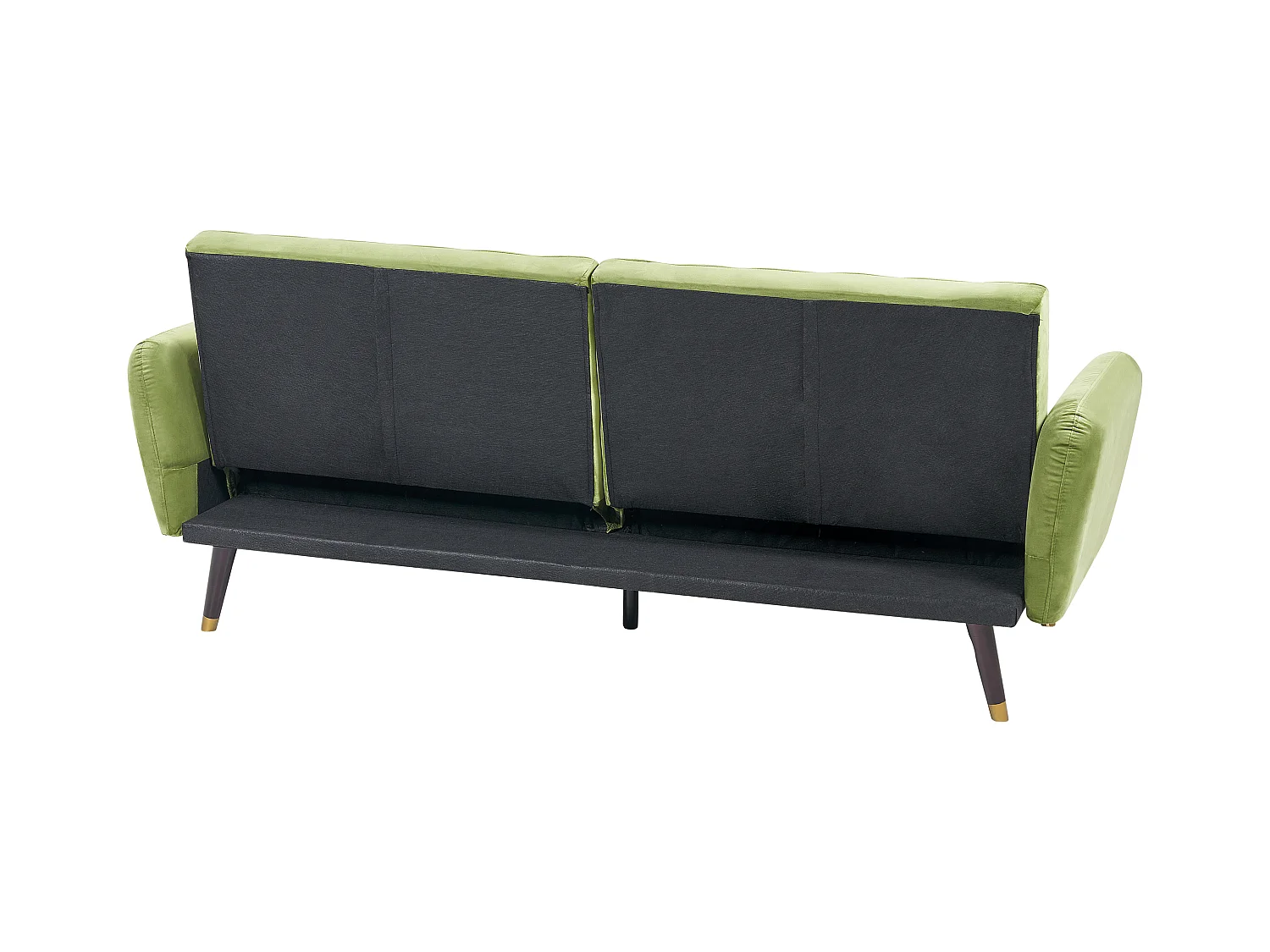Driezitsbank fluweel olijfgroen VIMMERBY