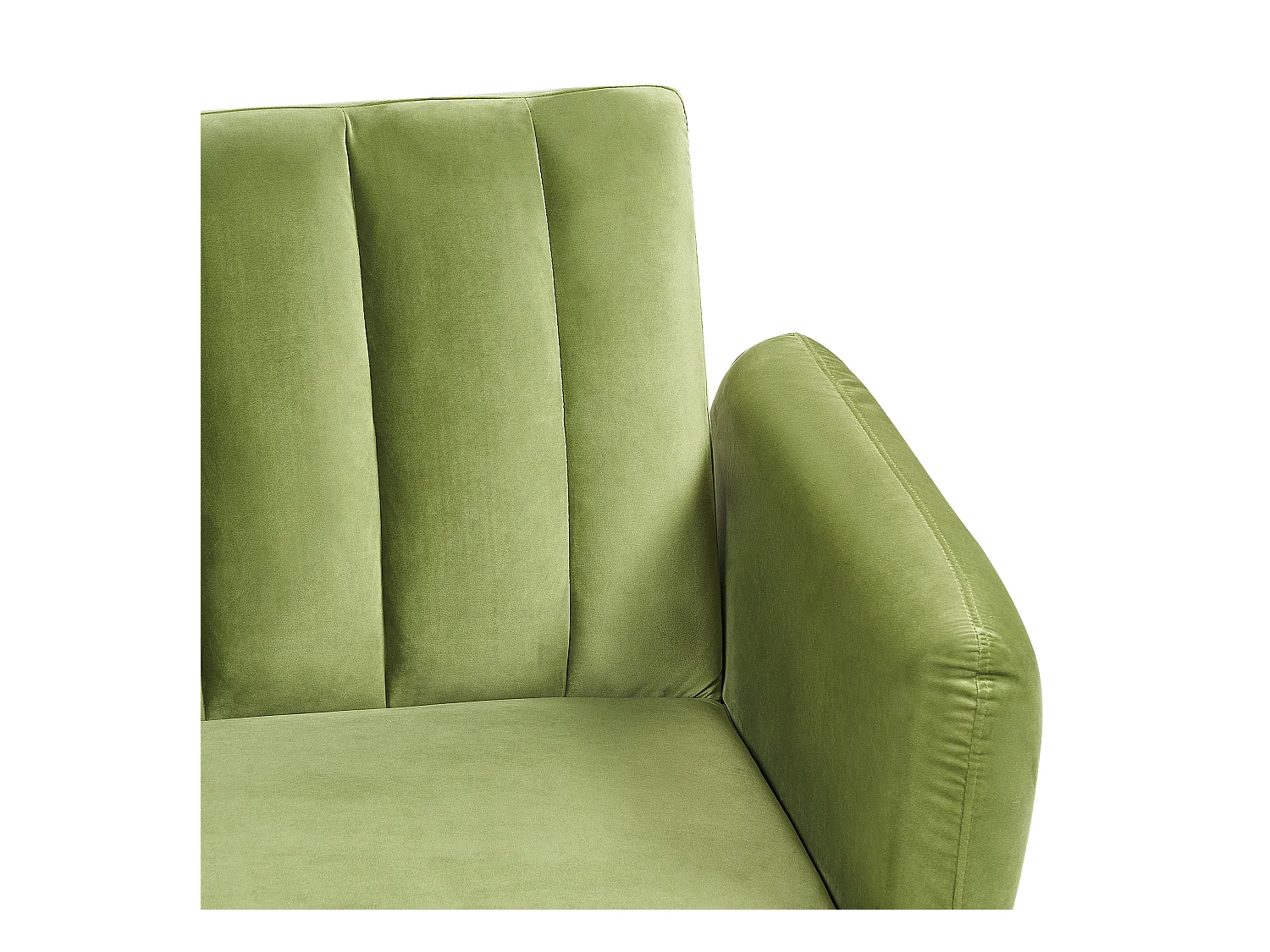 Driezitsbank fluweel olijfgroen VIMMERBY