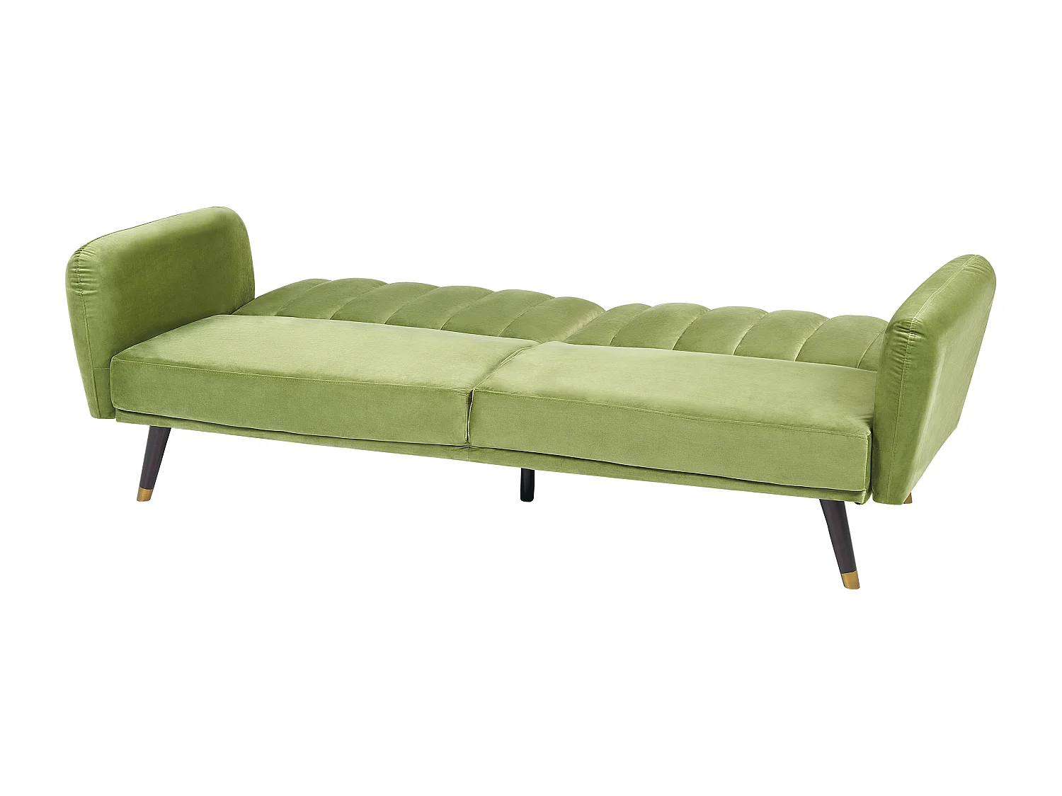Divano letto 3 posti velluto verde oliva VIMMERBY