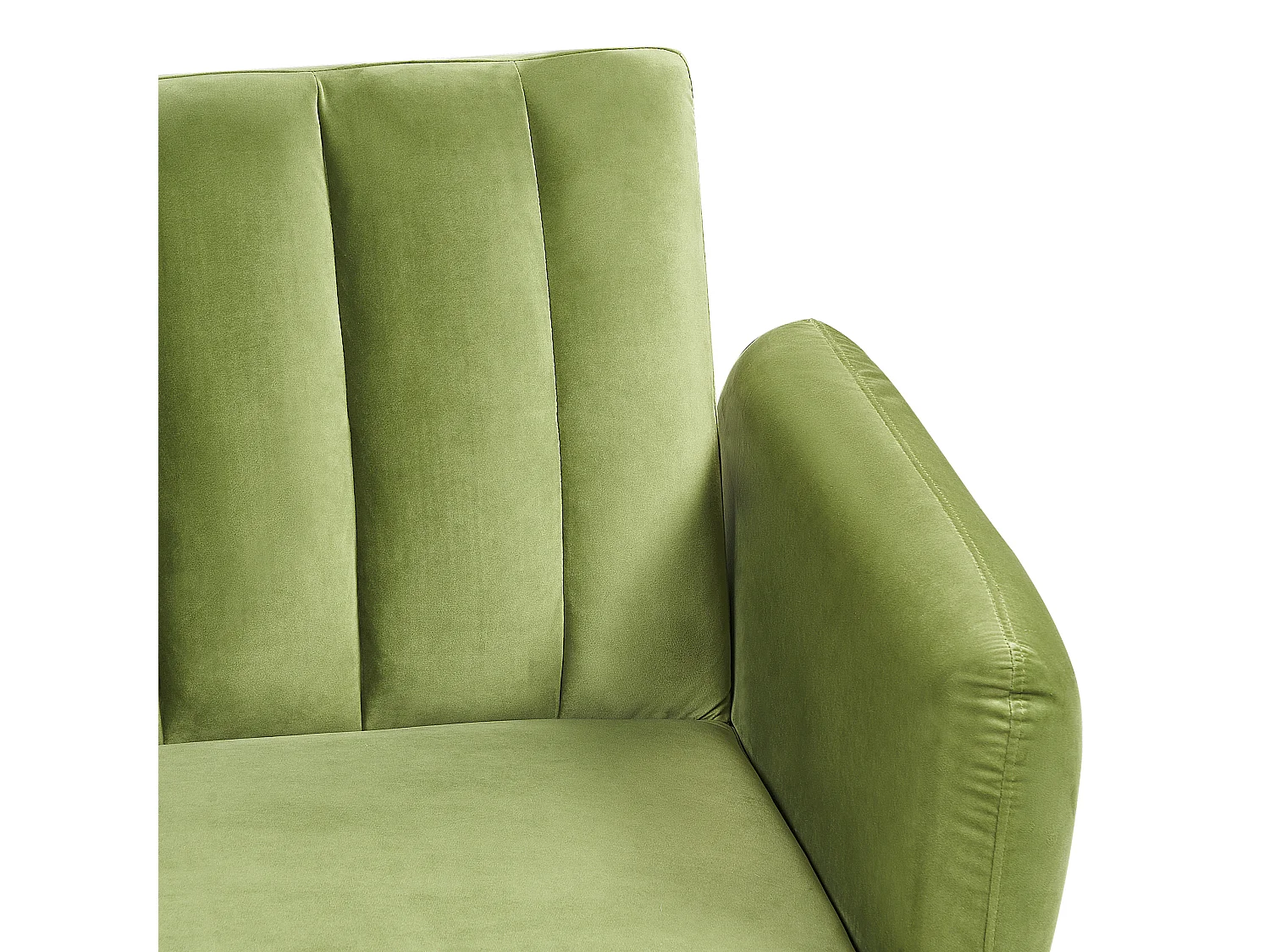 Divano letto 3 posti velluto verde oliva VIMMERBY