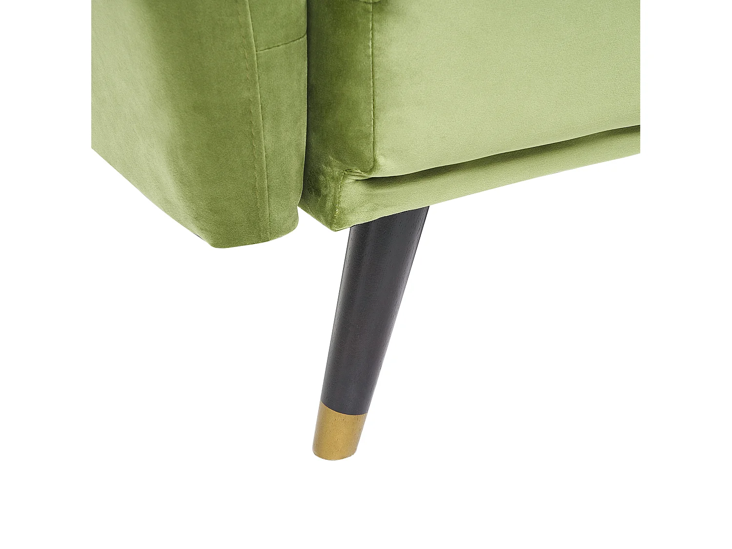 Divano letto 3 posti velluto verde oliva VIMMERBY