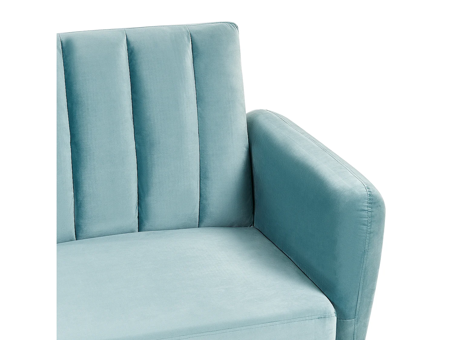 Canapé-lit 3 places VIMMERBY Velours Bleu clair