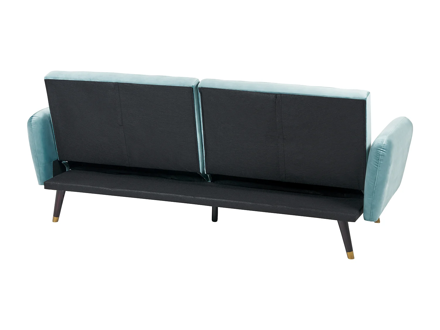 Canapé-lit 3 places VIMMERBY Velours Bleu clair