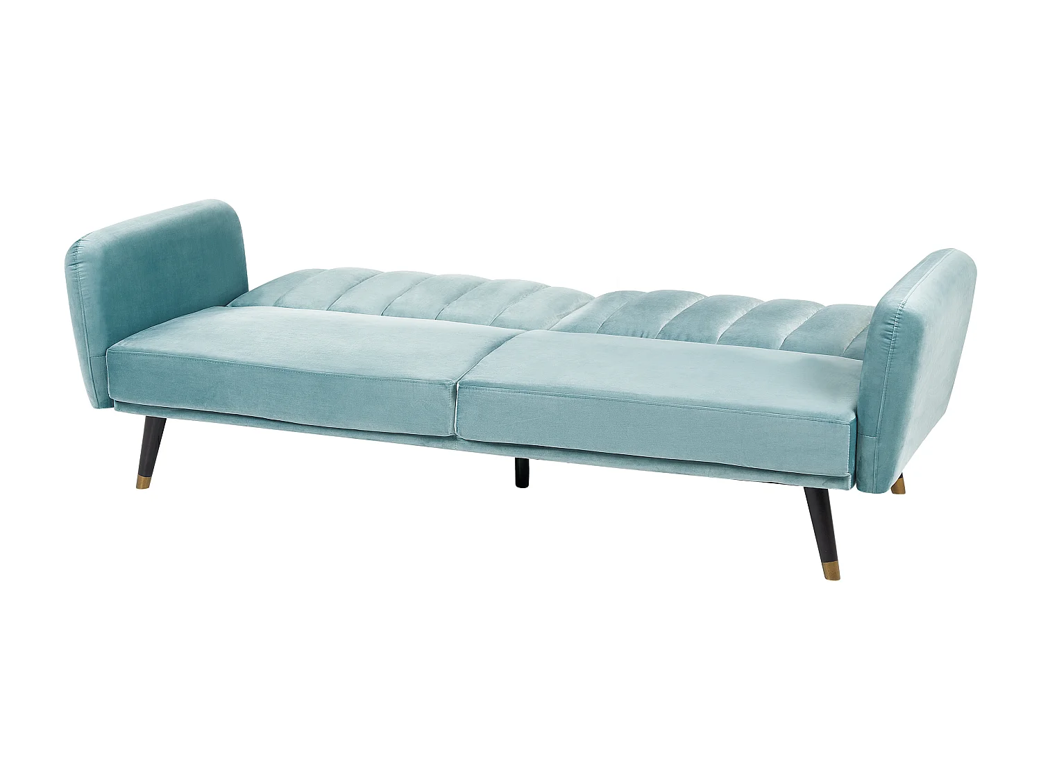 Canapé-lit 3 places VIMMERBY Velours Bleu clair