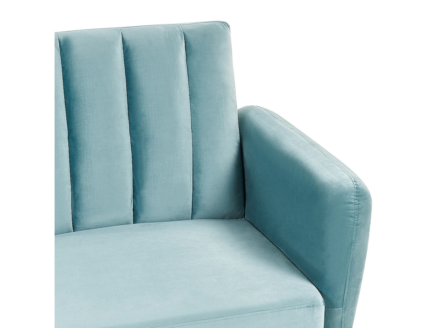 Canapé-lit 3 places VIMMERBY Velours Bleu clair