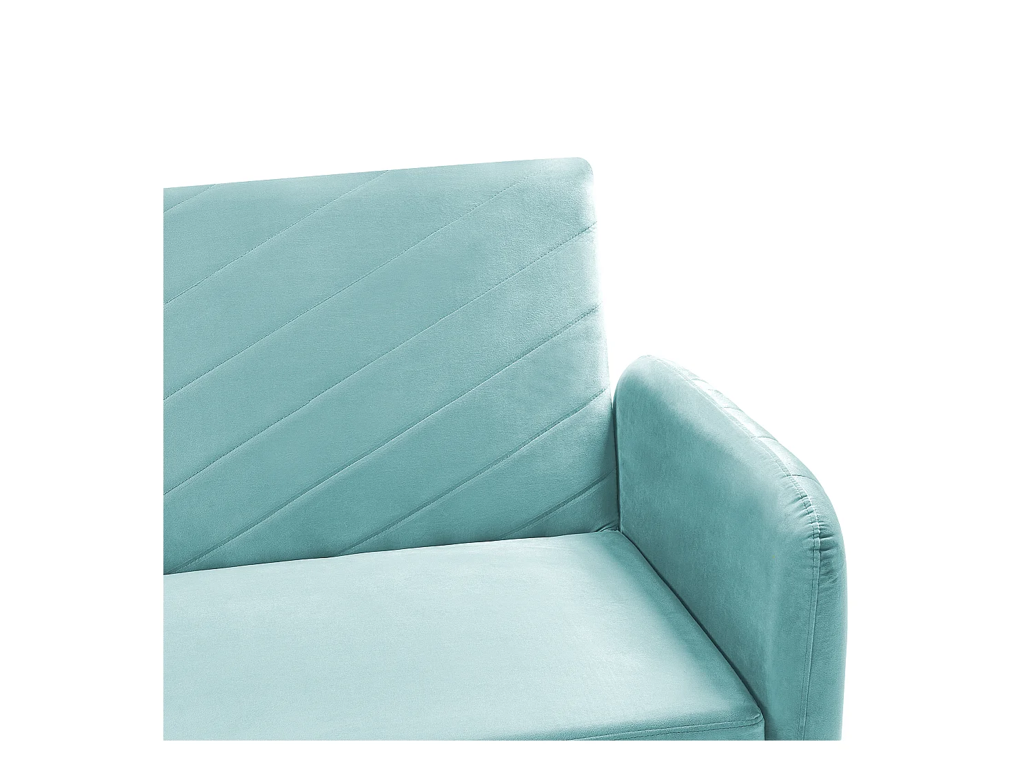 Slaapbank SENJA Fluweel Lichtblauw 3-zitter