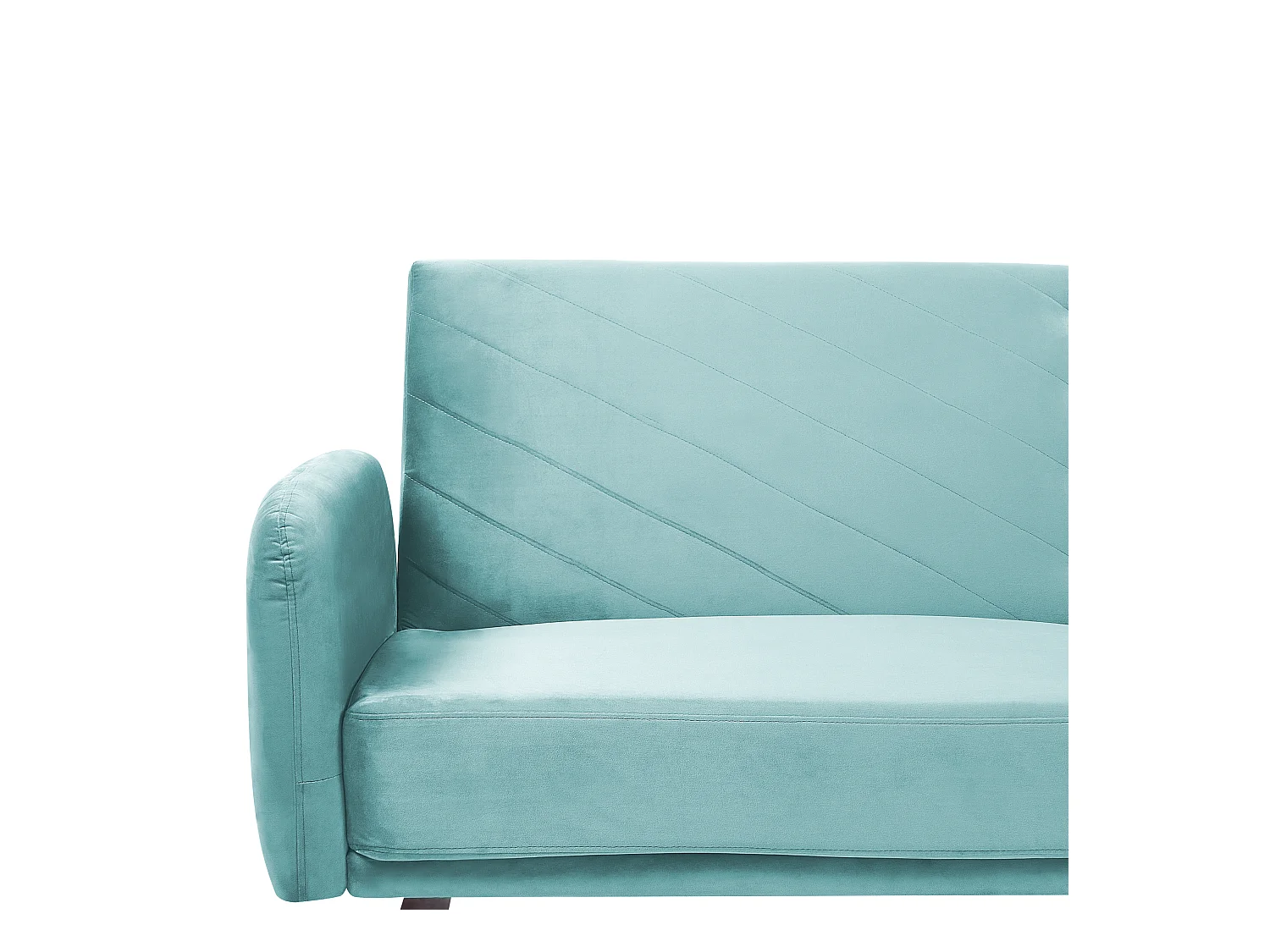 Canapé-lit 3 places SENJA Velours Bleu clair