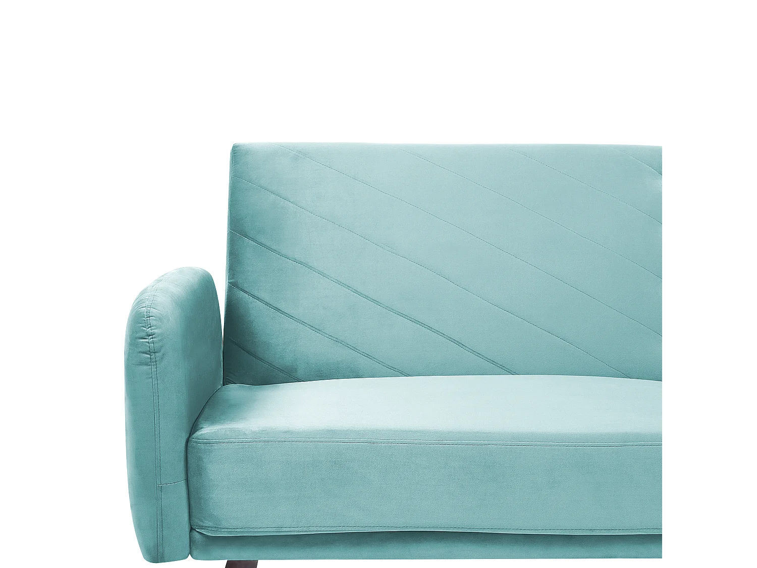 Canapé-lit 3 places SENJA Velours Bleu clair