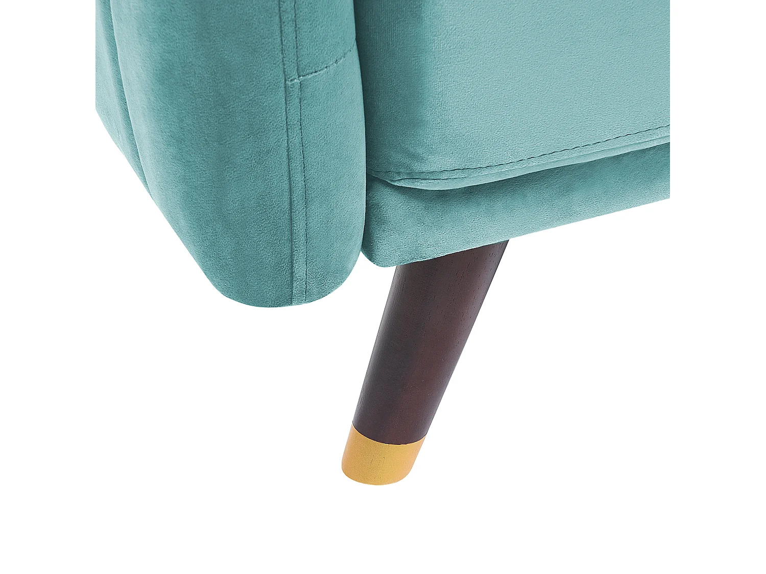 Canapé-lit 3 places SENJA Velours Bleu clair