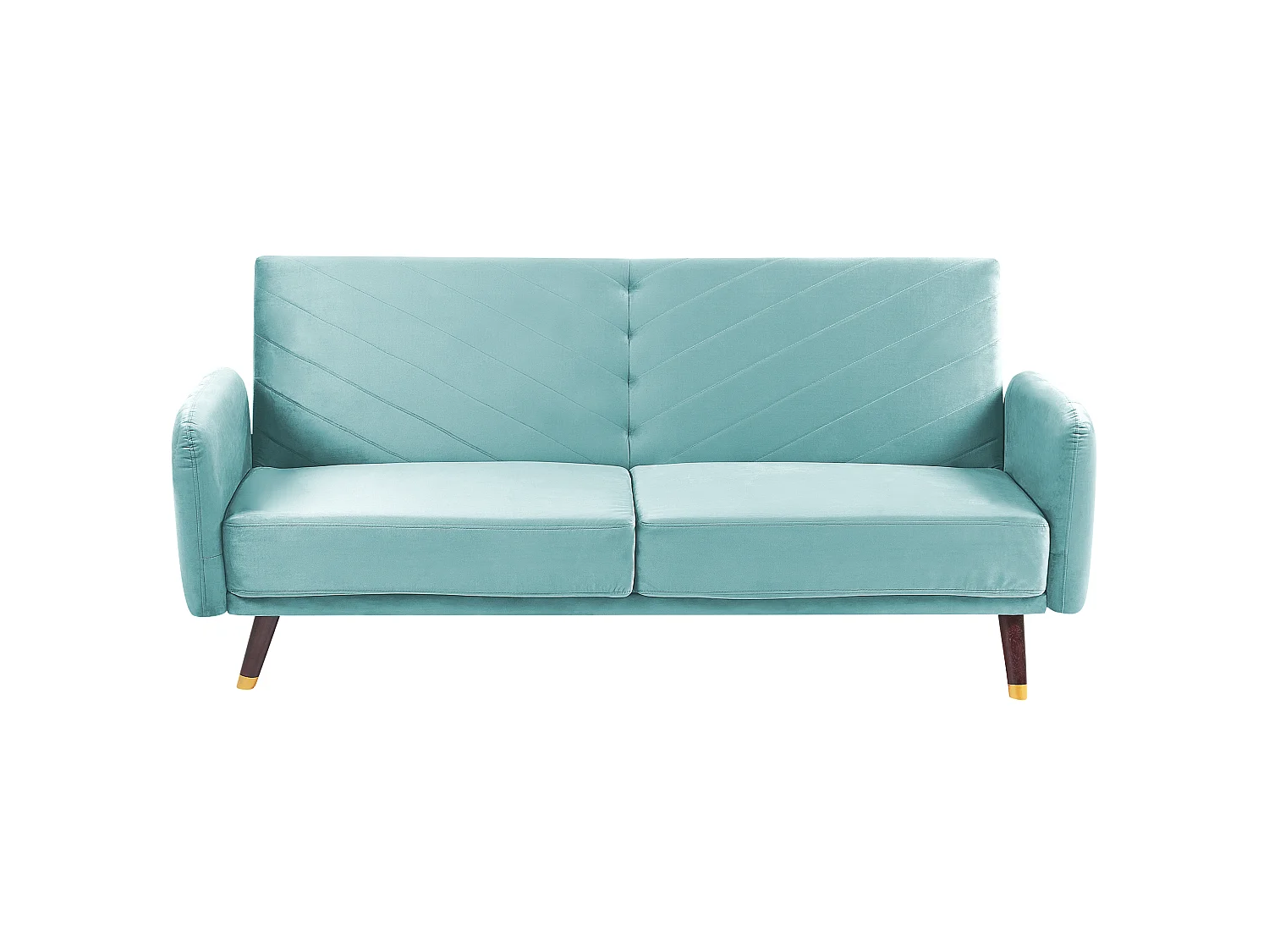 Sofá-cama SENJA Veludo Azul claro 3 lugares