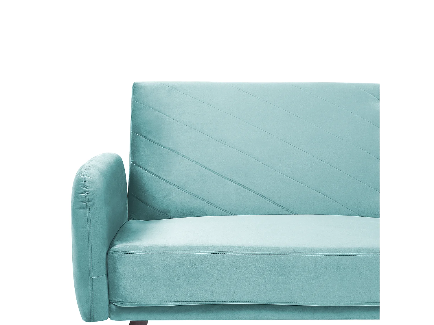 Sofá-cama SENJA Veludo Azul claro 3 lugares