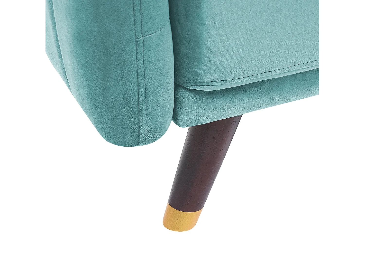 Sofá-cama SENJA Veludo Azul claro 3 lugares