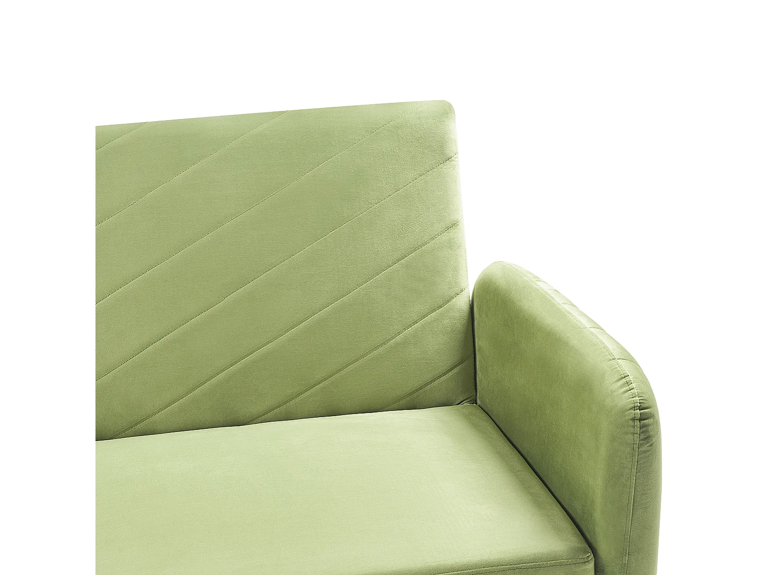 Canapé-lit 3 places SENJA Velours Vert olive