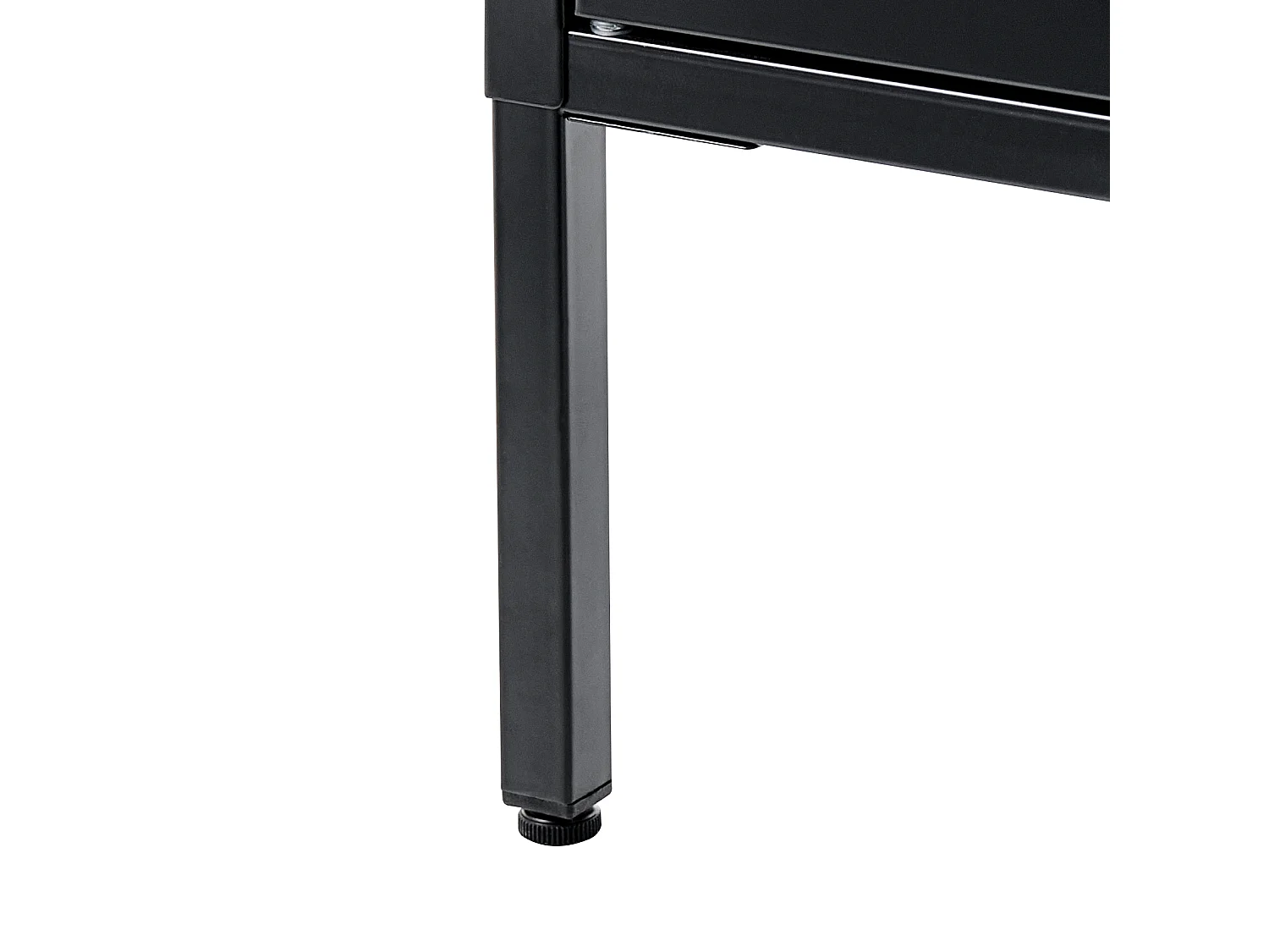 Vitrine en verre HARTY Métal 80 cm Noir