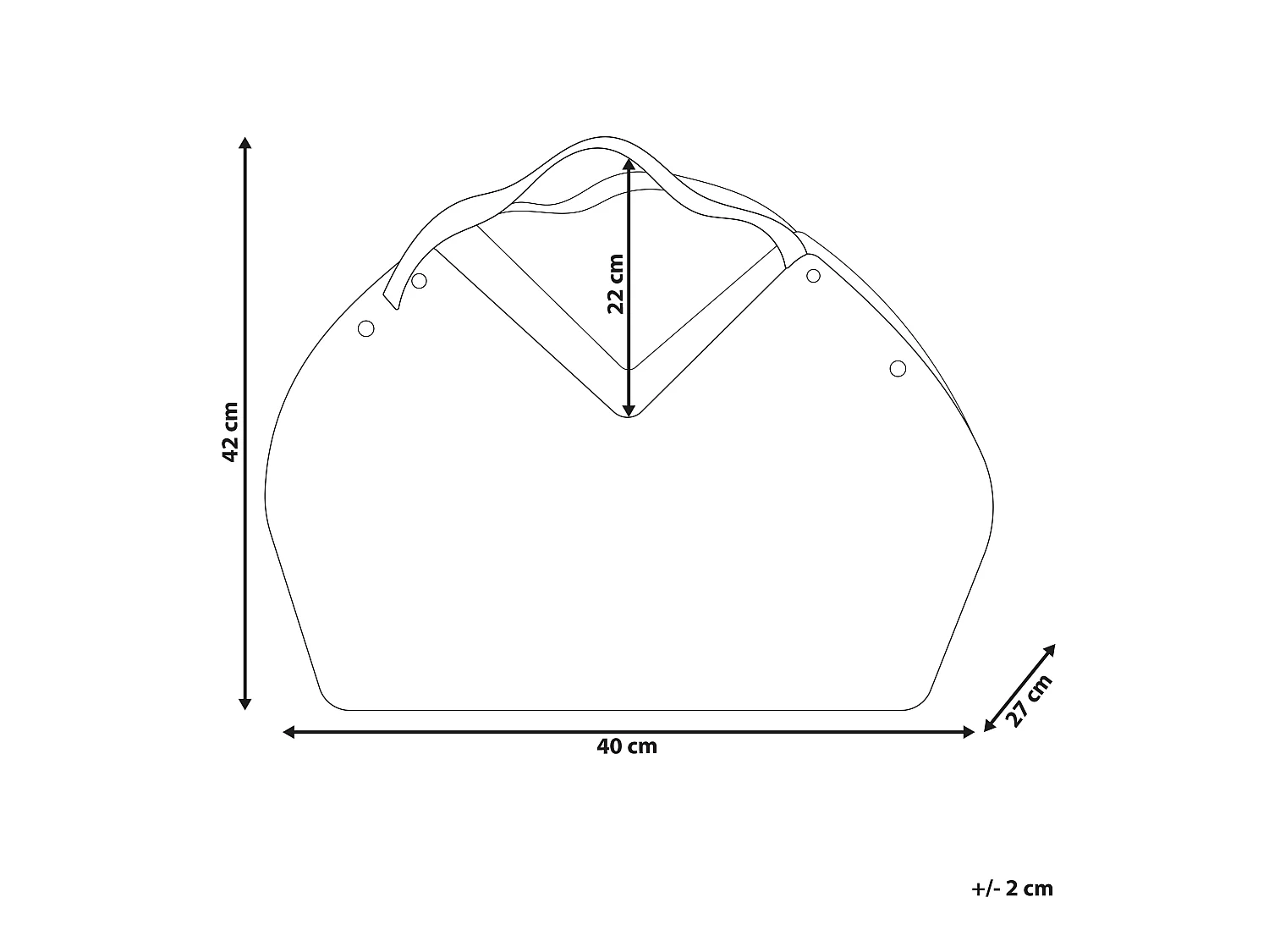 Mand QARA Hout Bruin