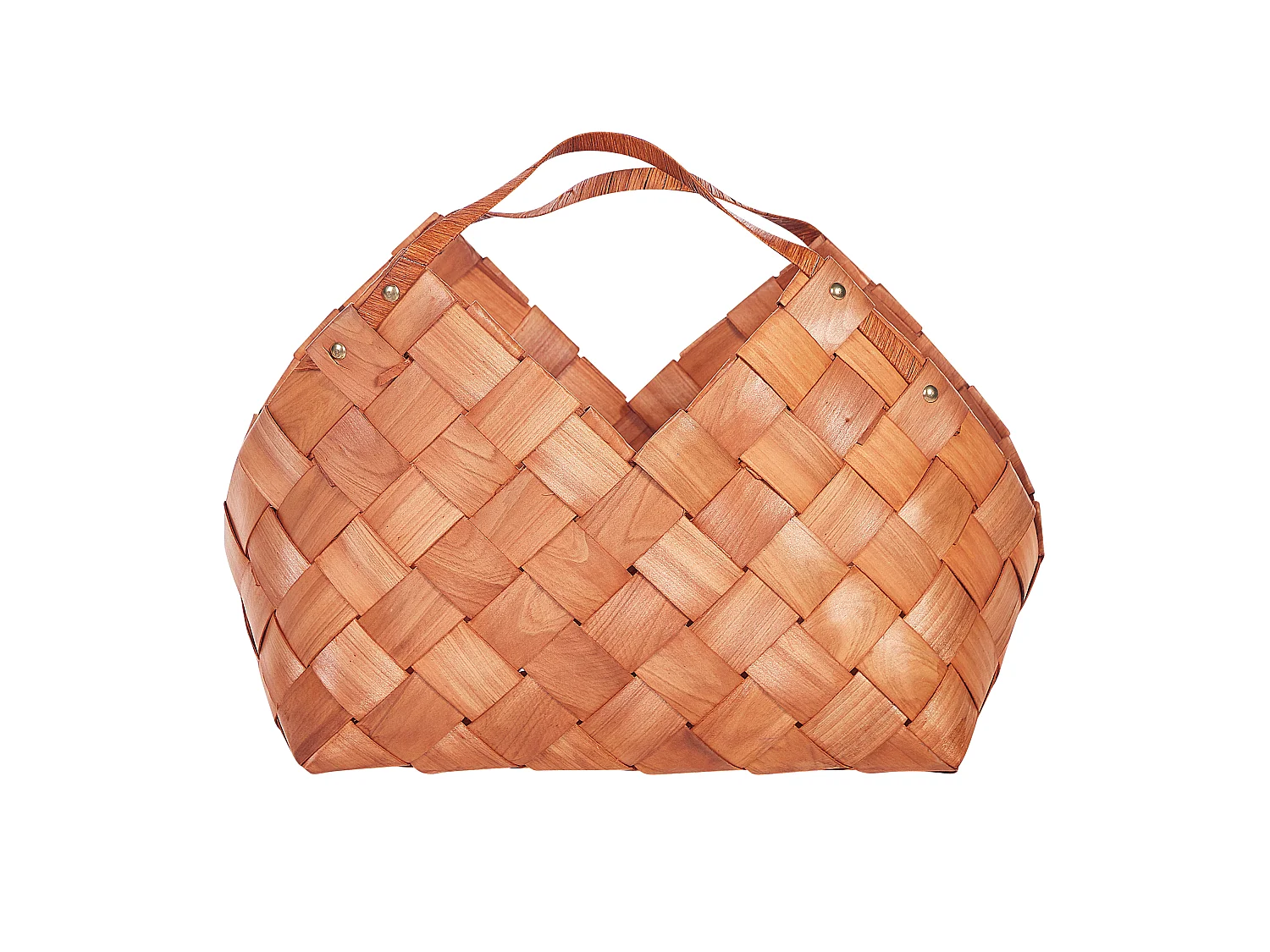 Cestino QARA Legno Marrone