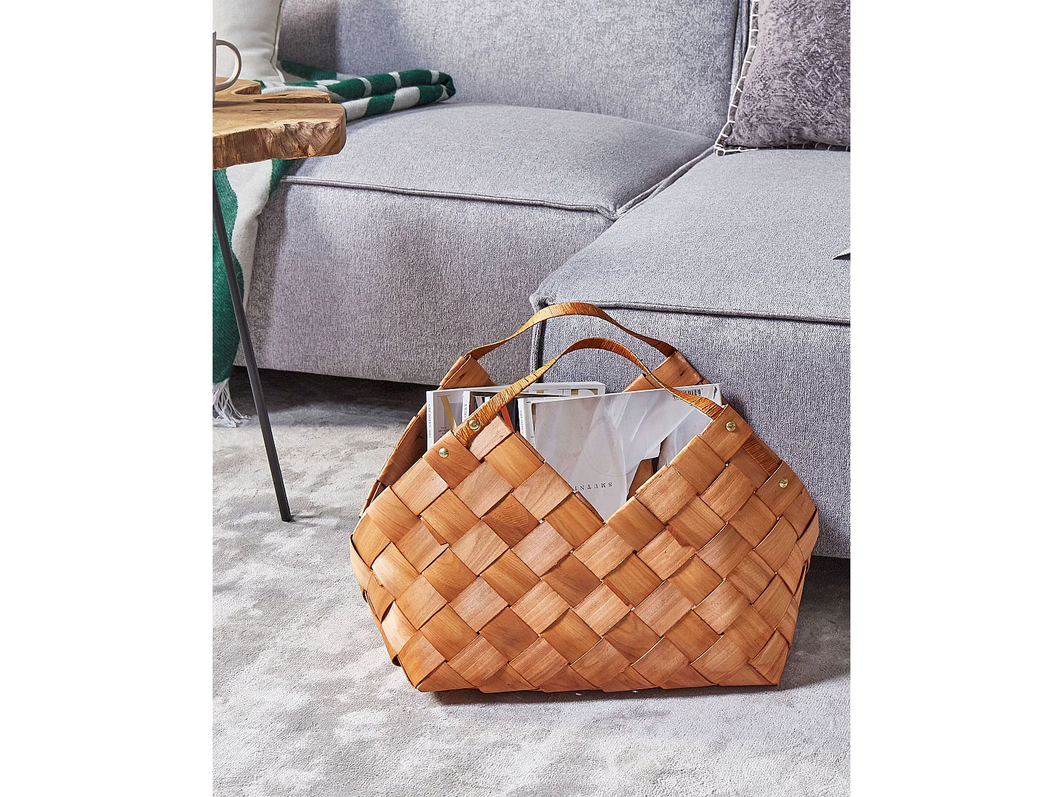 Panier QARA Bois de sapin Marron