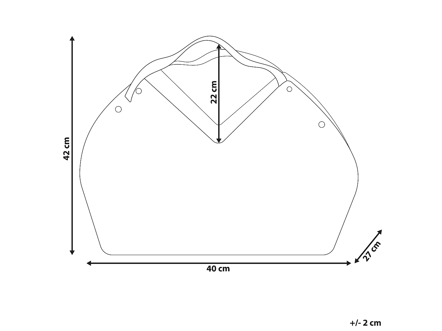 Cesto QARA Madeira Castanho