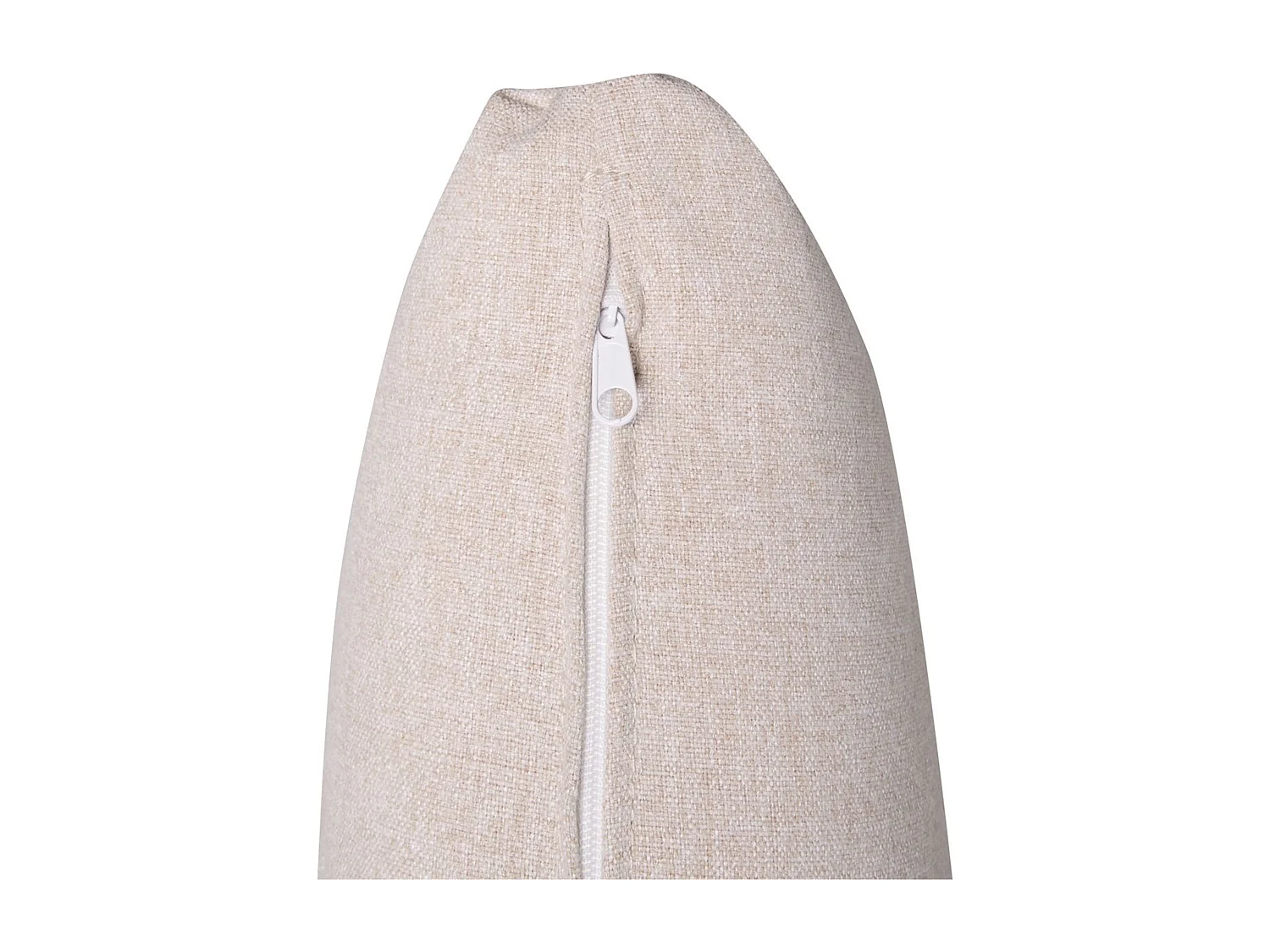 Canapé d'Angle droit avec Coussins de Dossier en Tissu Polyester Beige Tomra