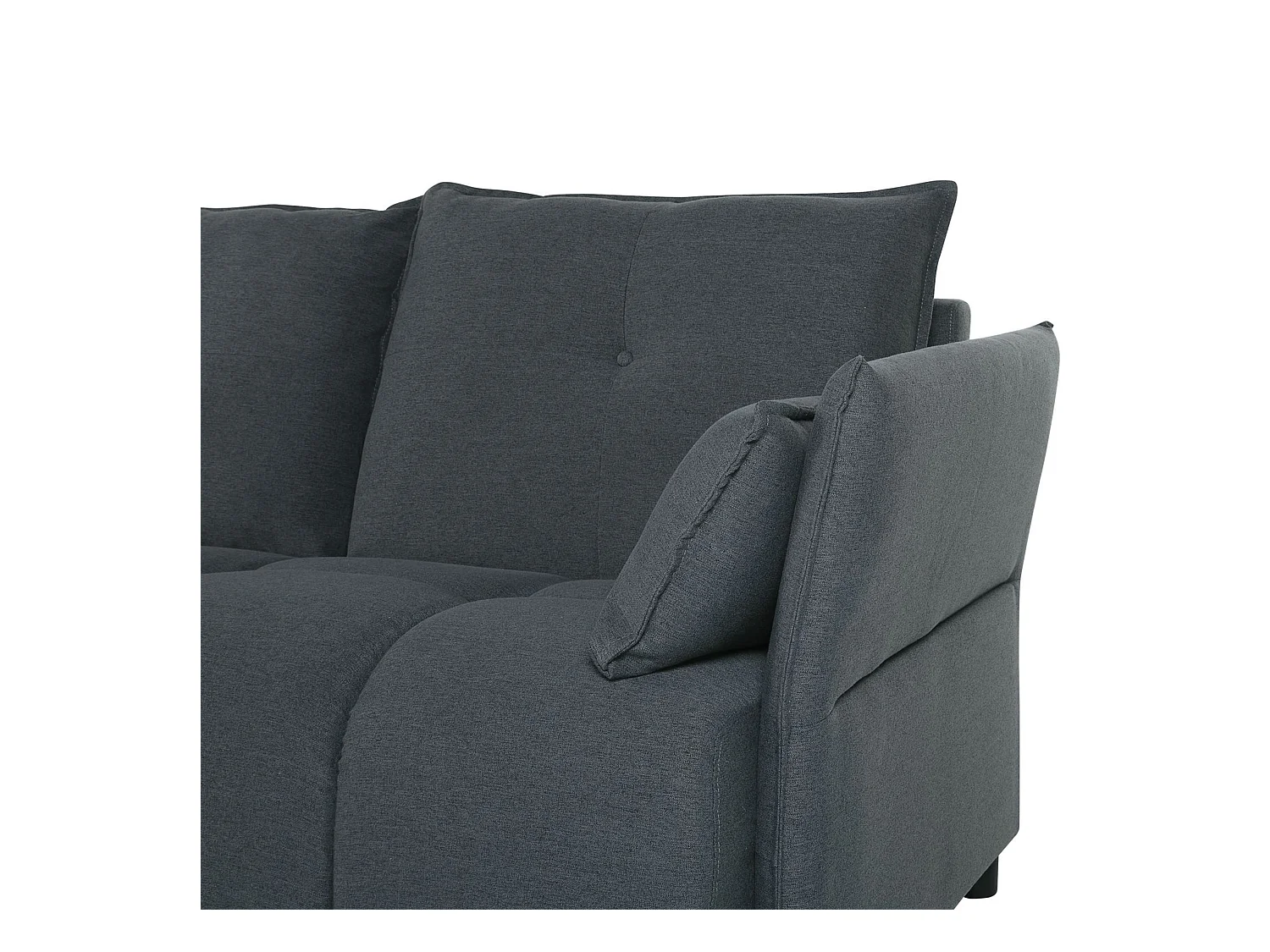 Hoekbank TOMRA Stof Grafietgrijs 4-zitter Rechterzijde