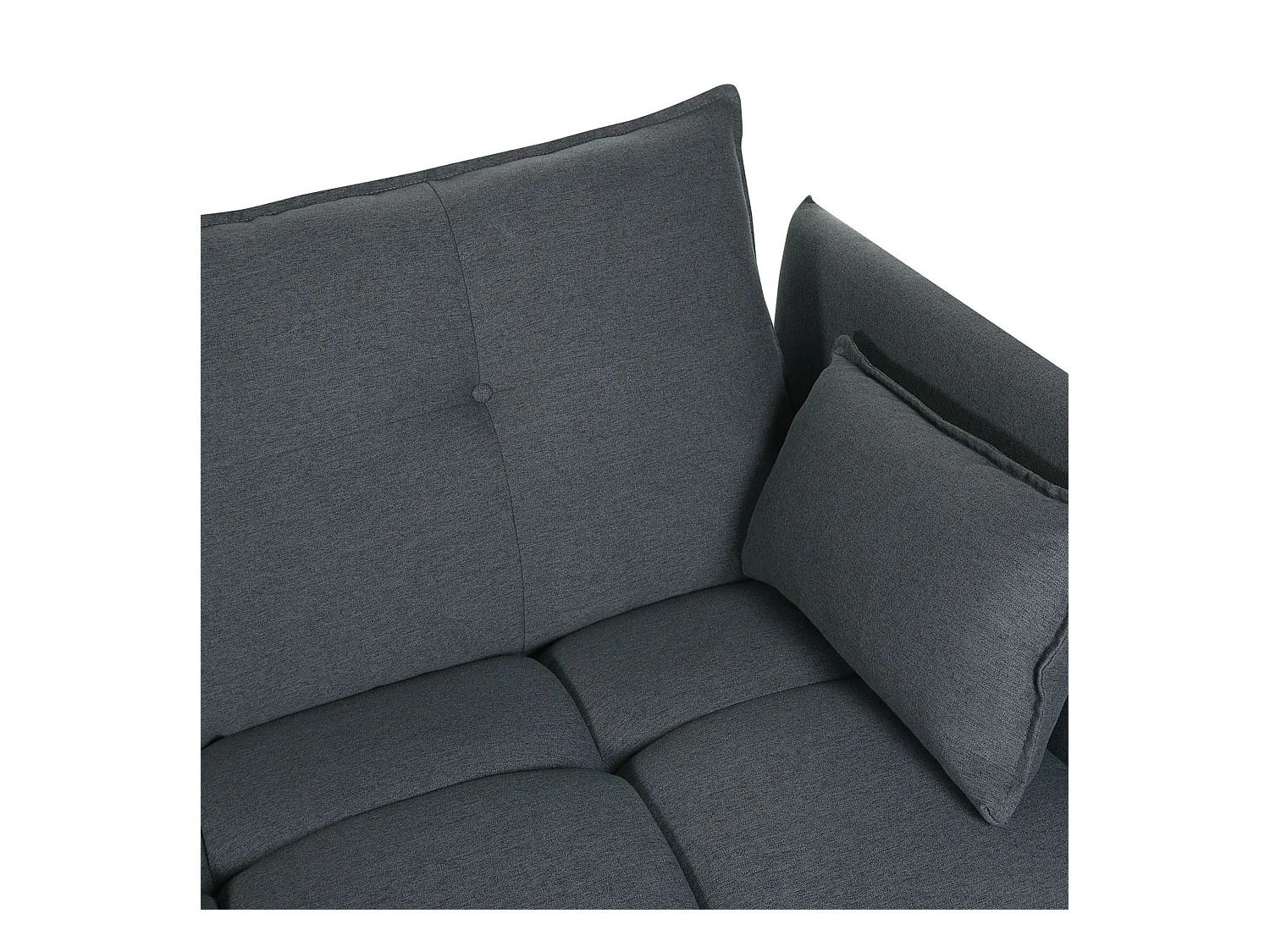 Hoekbank TOMRA Stof Grafietgrijs 4-zitter Rechterzijde