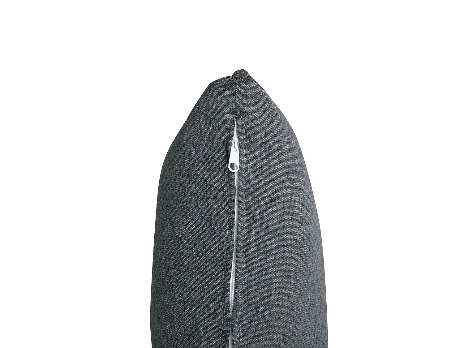 Sofá de canto TOMRA Tecido Cinzento grafite 4 lugares à direita