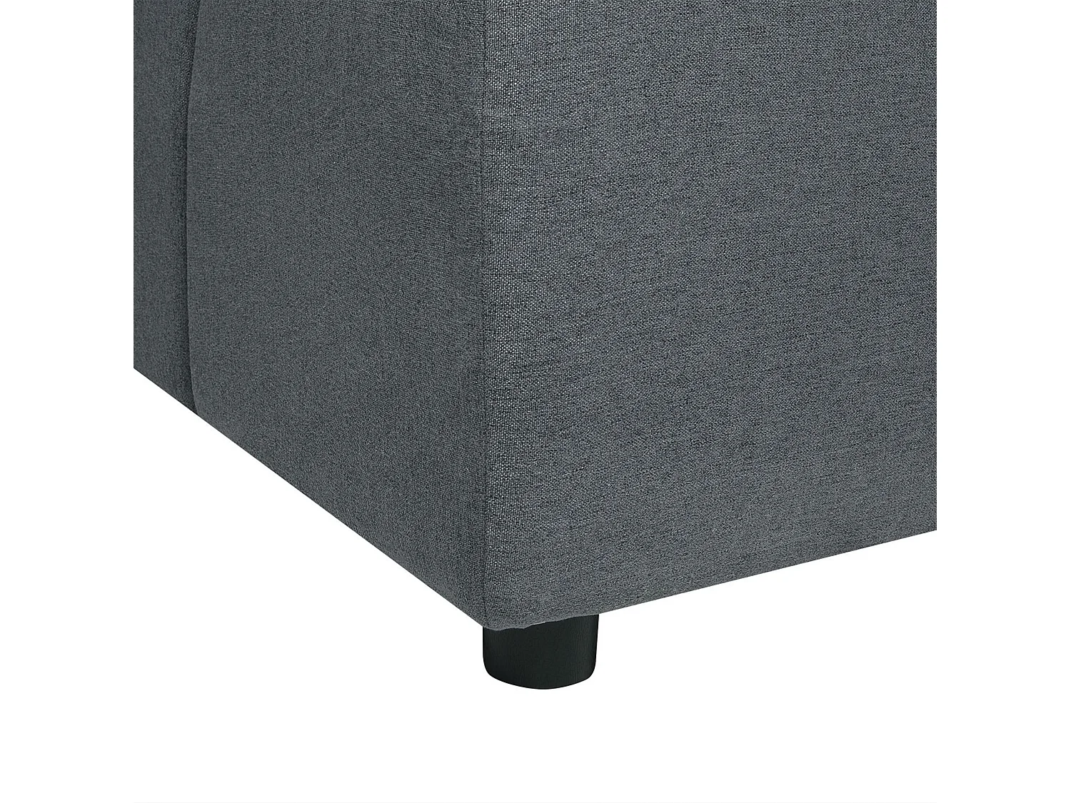 4-Sitzer Ecksofa mit Chaiselongue rechts grau L-Form viele Kissen Modern Tomra