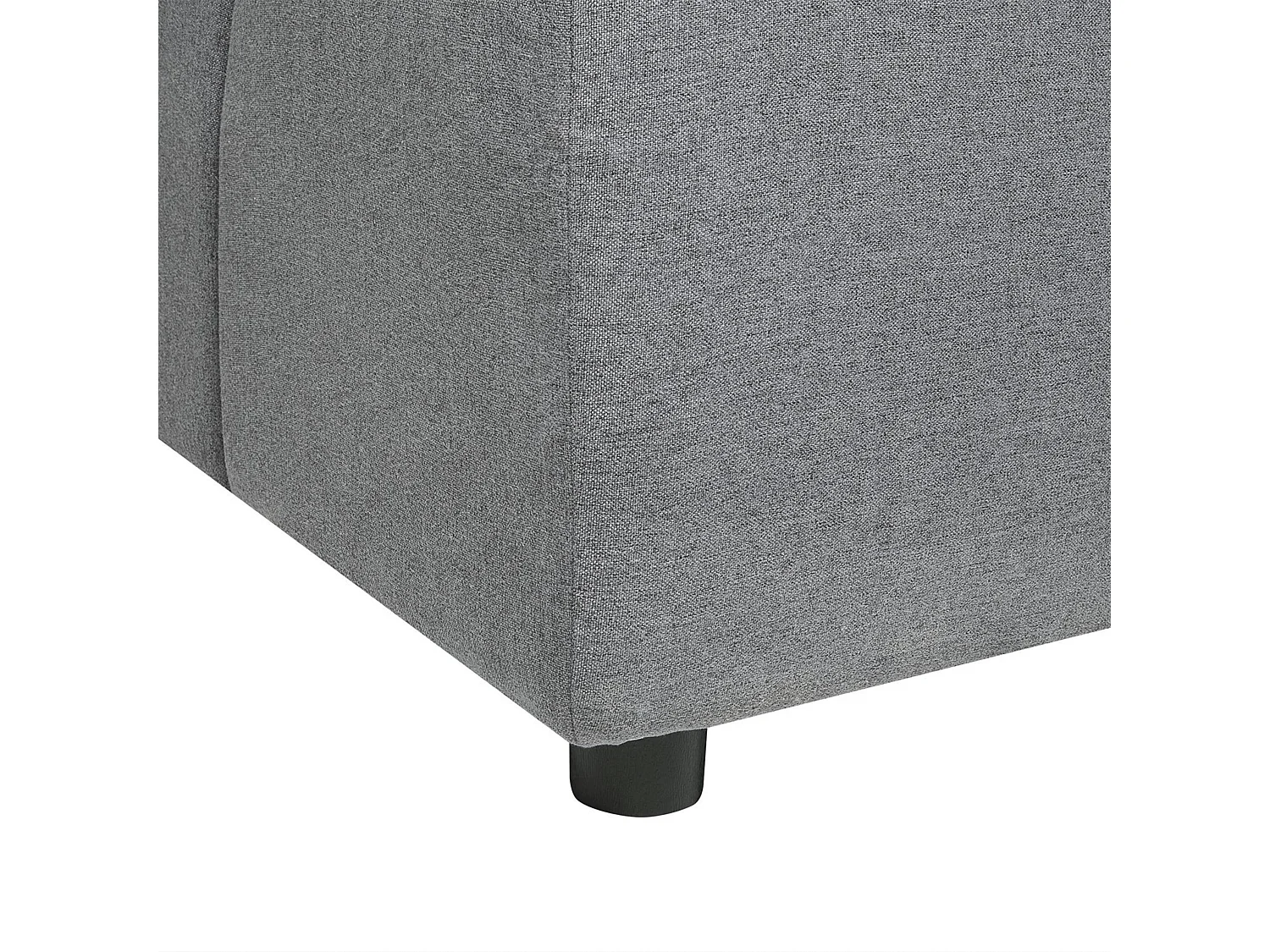 Canapé d'Angle droit avec Coussins Dossier en Tissu Polyester Gris Foncé Tomra