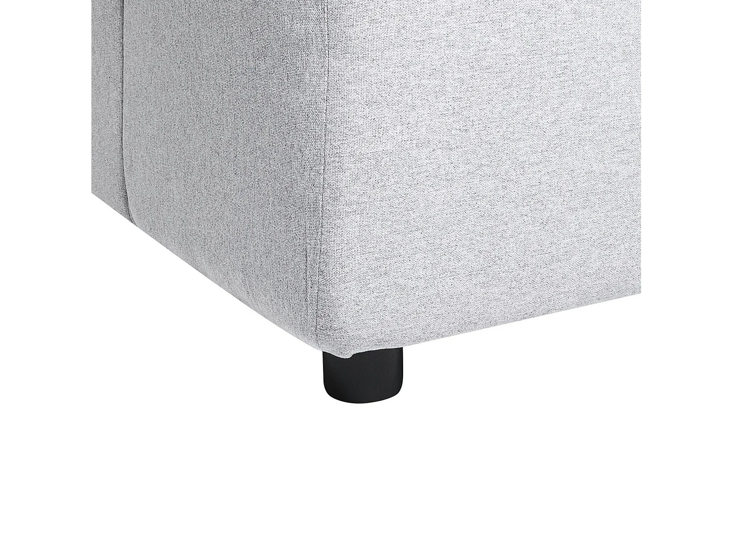 Ecksofa TOMRA Stoff Hellgrau 4-Sitzer rechtsseitig