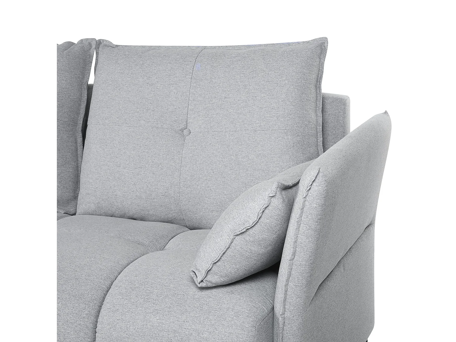 Hoekbank TOMRA Stof Lichtgrijs 4-zitter Rechterzijde