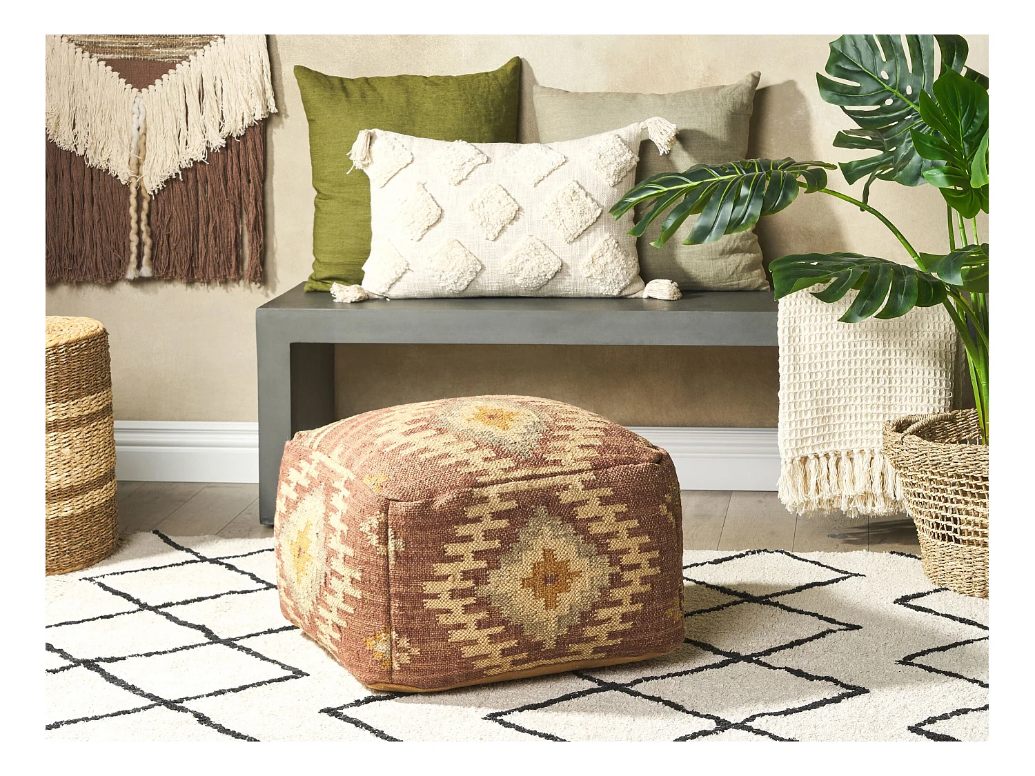 Pouf BEEL Jute Multicolore