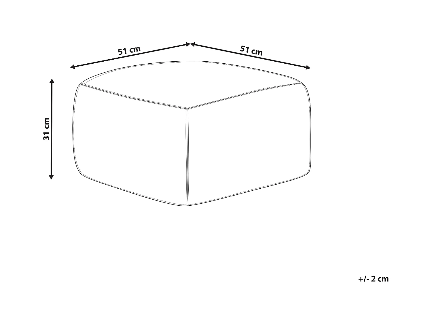 Pouf BEEL Jute Multicolore