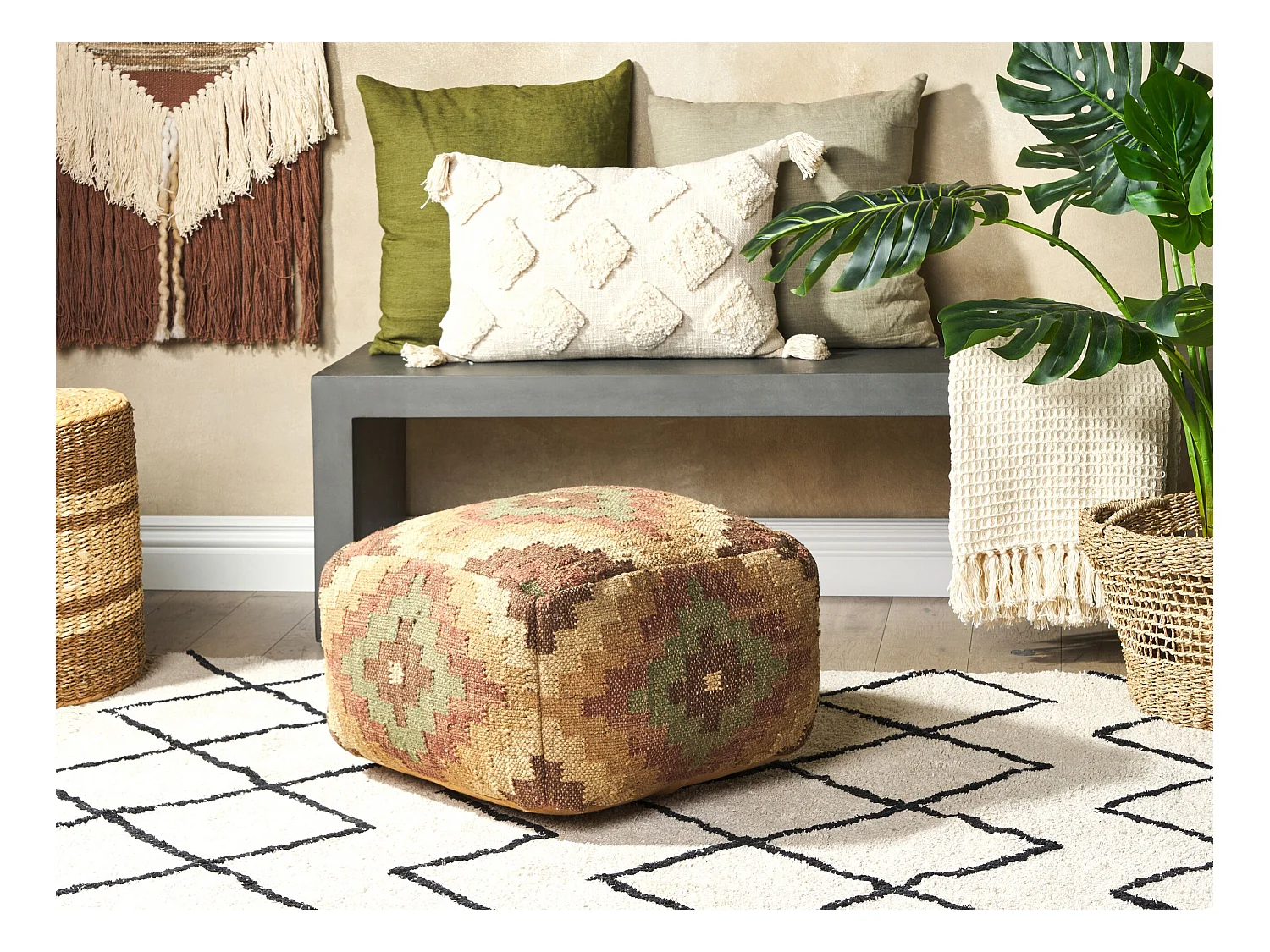 Pouf MAGURI Jute Multicolore