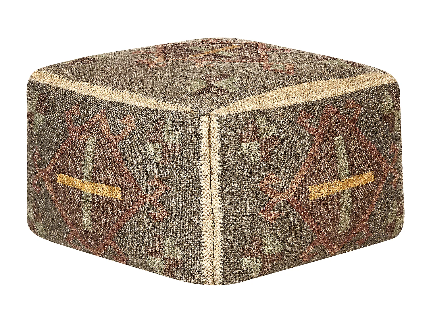 Poef KATORA Jute Multicolor 50 cm 50 cm 30 cm