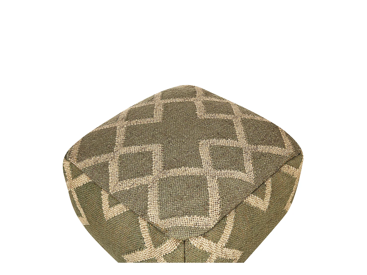 Pouf GOPI Jute Vert 50 cm 50 cm 30 cm