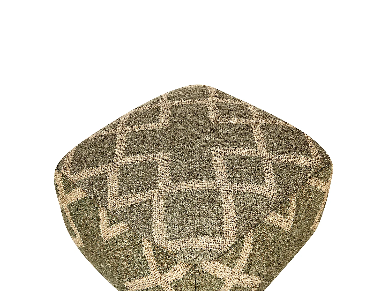 Pouf GOPI Jute Vert 50 cm 50 cm 30 cm