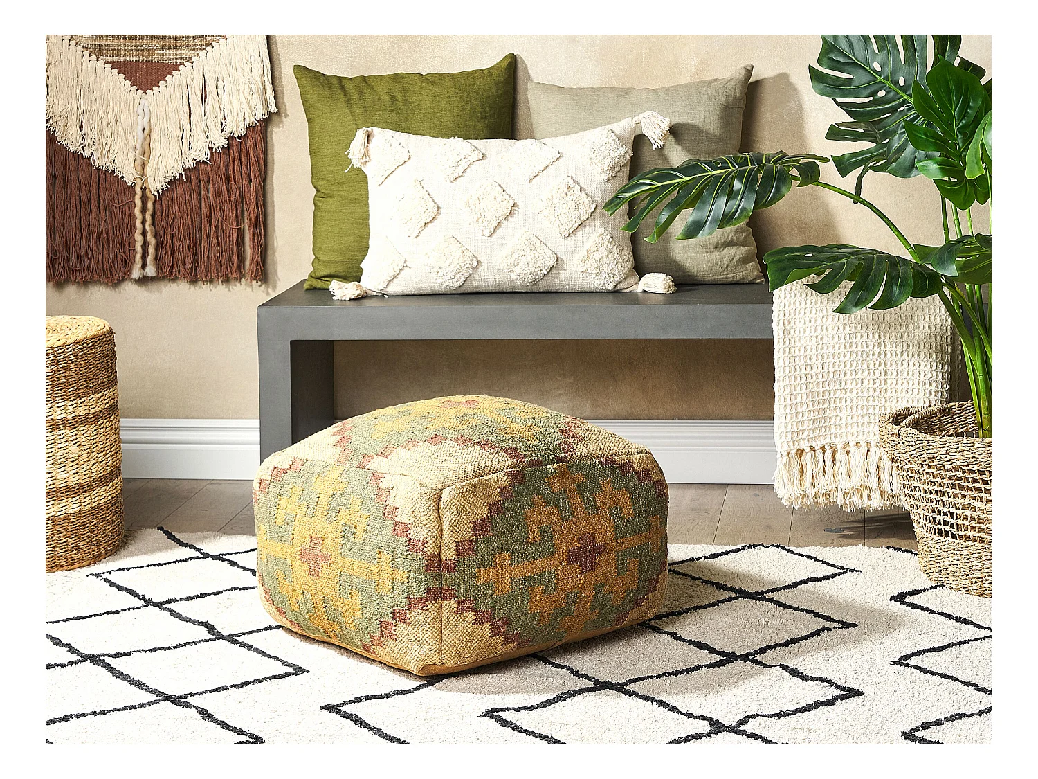 Pouf SARON Jute Multicolore