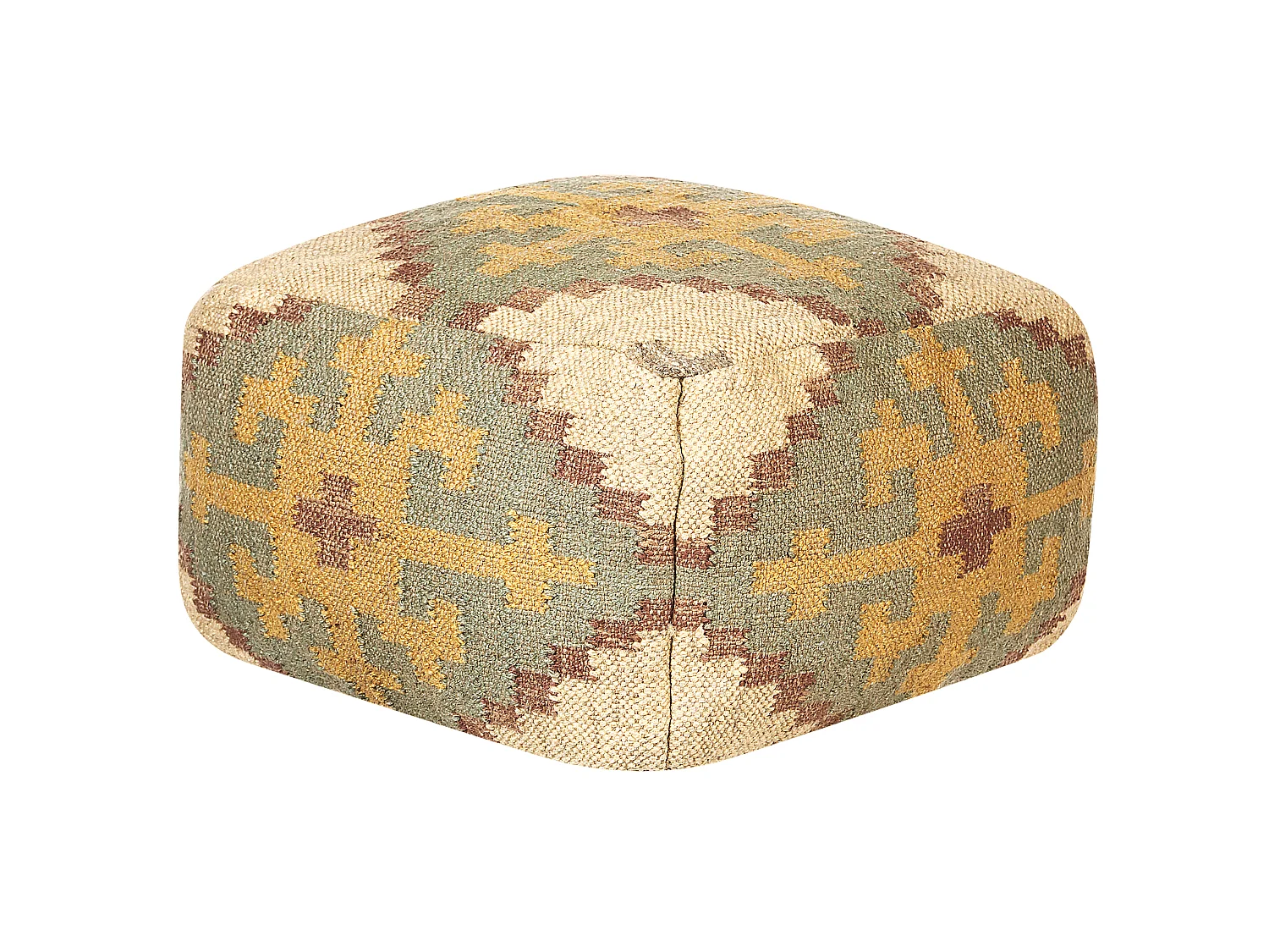 Pouf SARON Jute Multicolore 50 cm 50 cm 30 cm