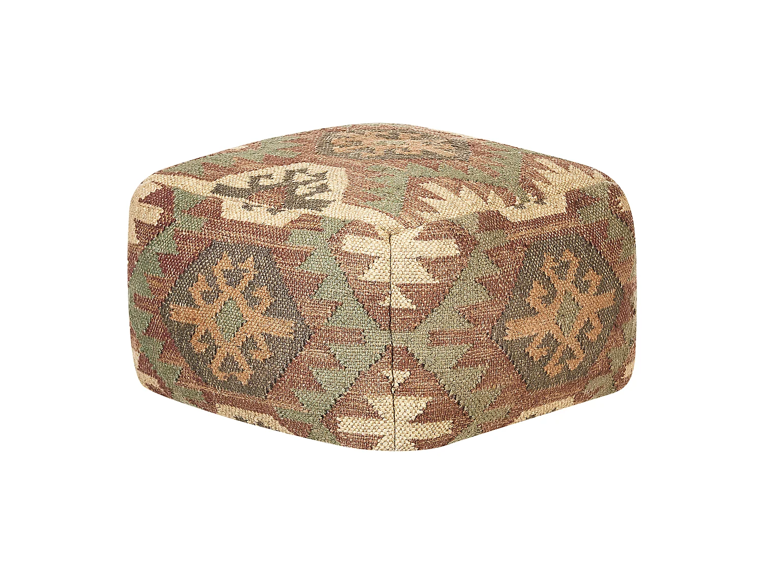 Puf CUMBUM Juta Kolorowy 50 cm 50 cm 30 cm