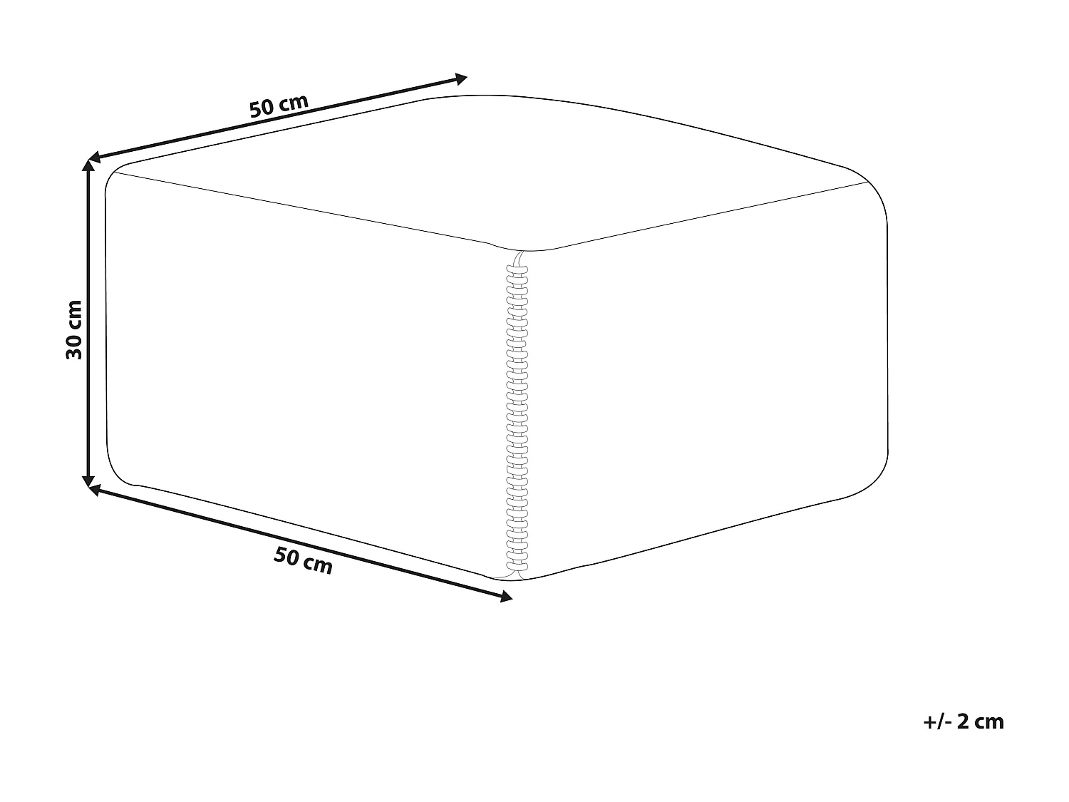 Pouf ARVEN Jute Multicolore