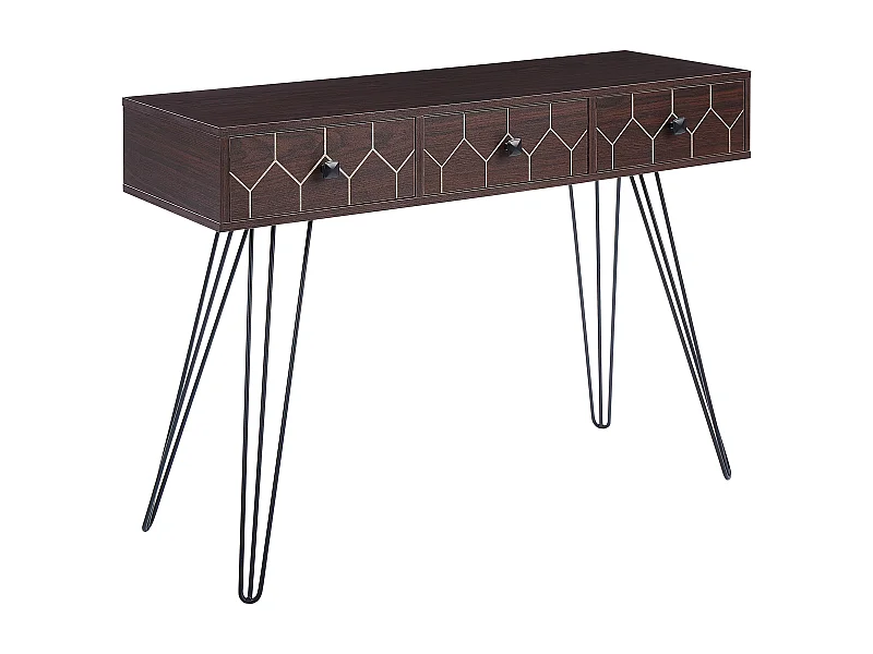 Console MALSALA Marron foncé