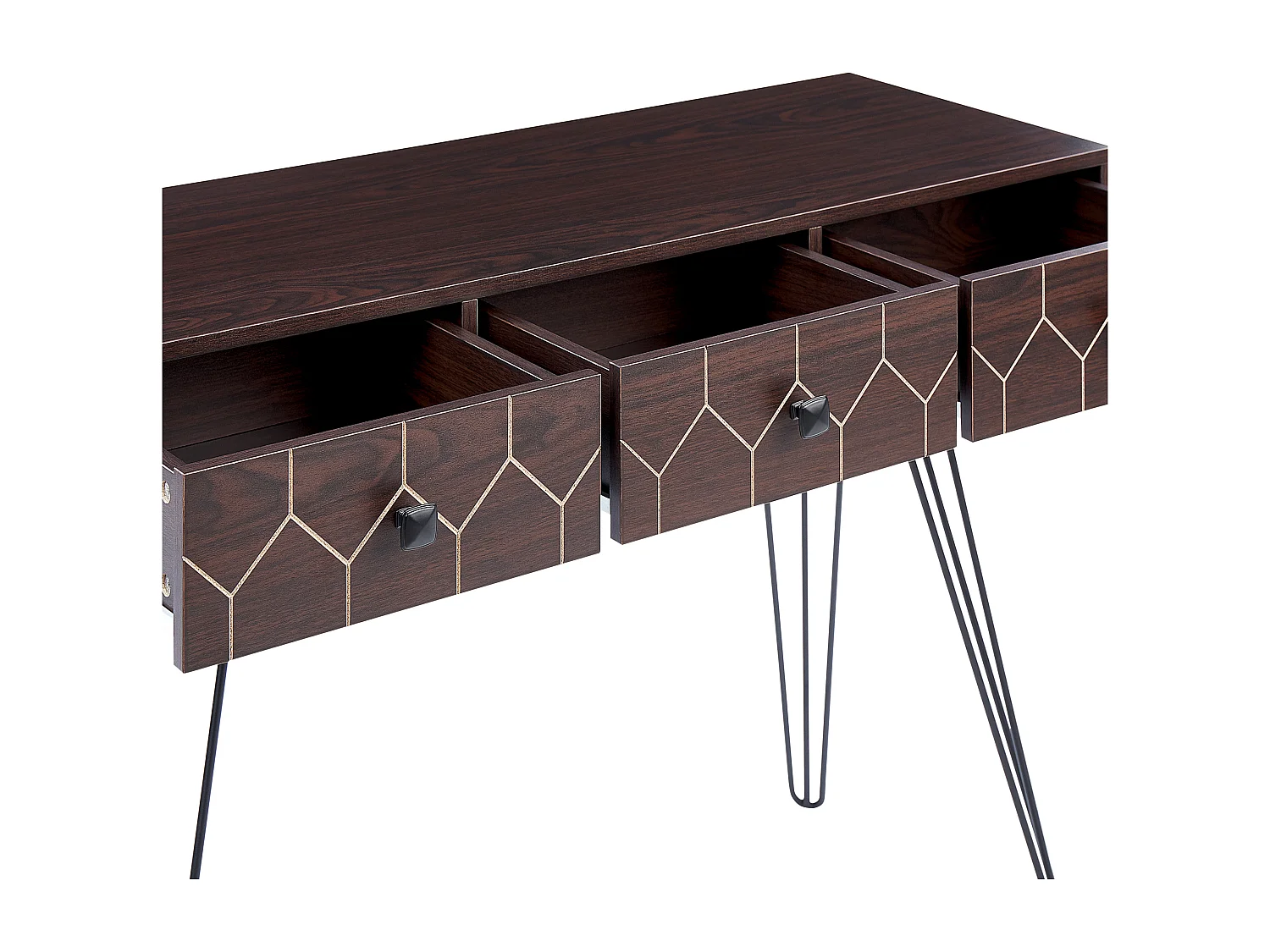 Console MALSALA Marron foncé