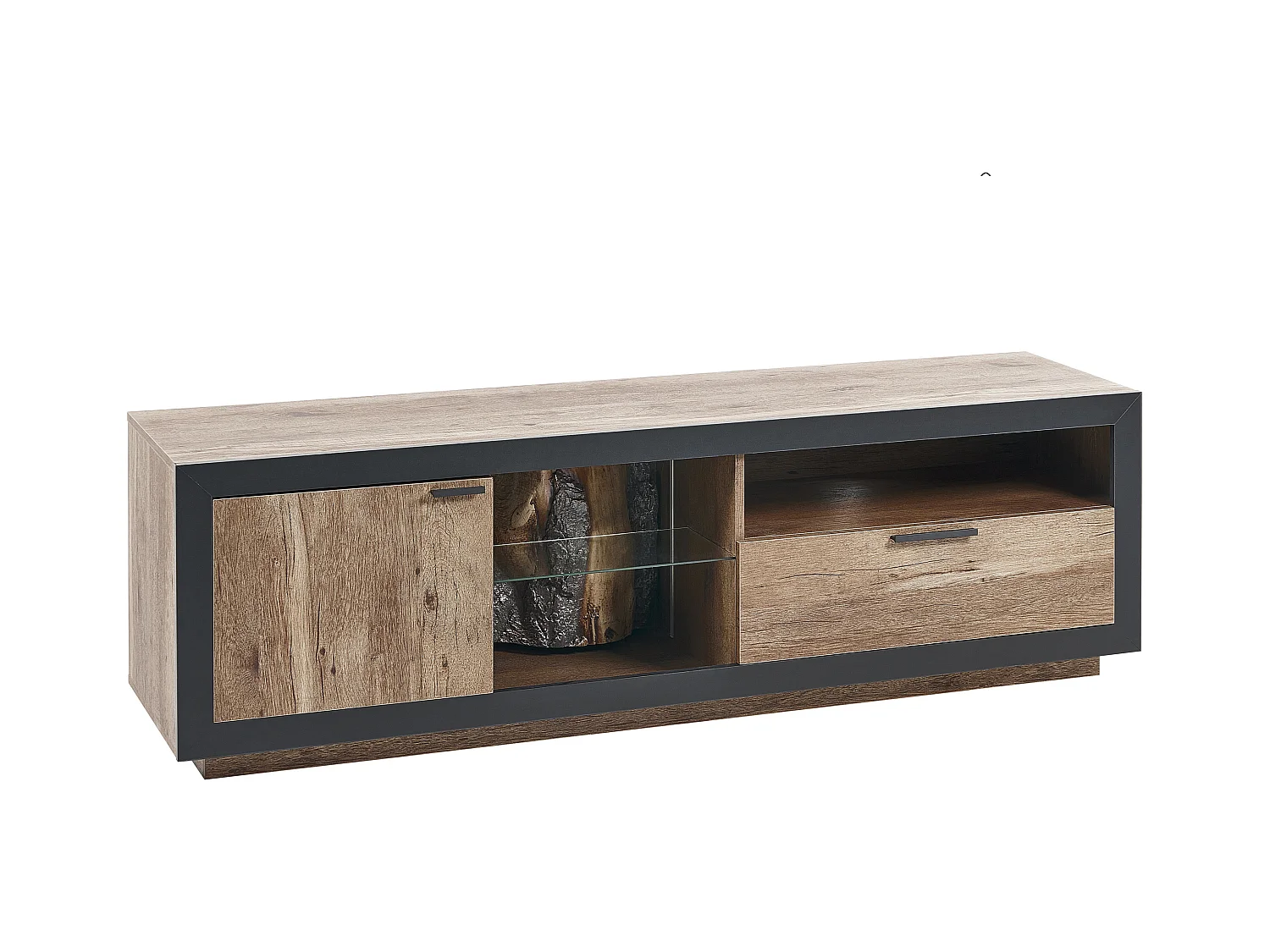 TV-meubel MARANA Bruin/zwart