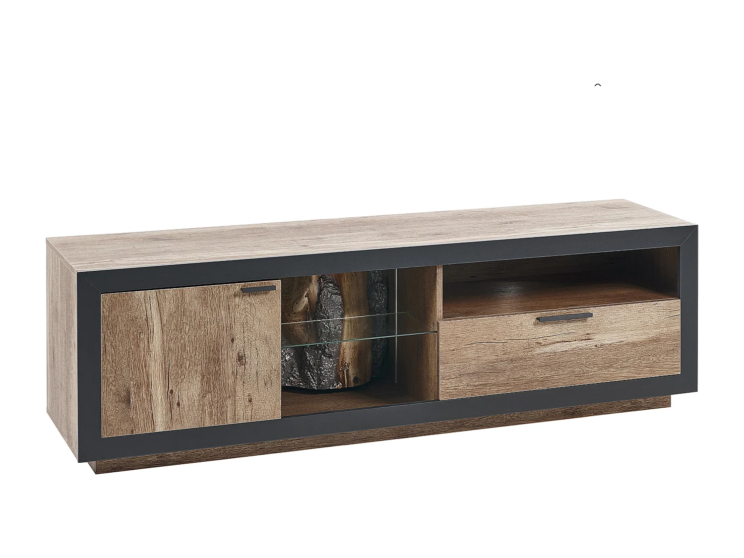 Meuble TV MARANA Marron/noir