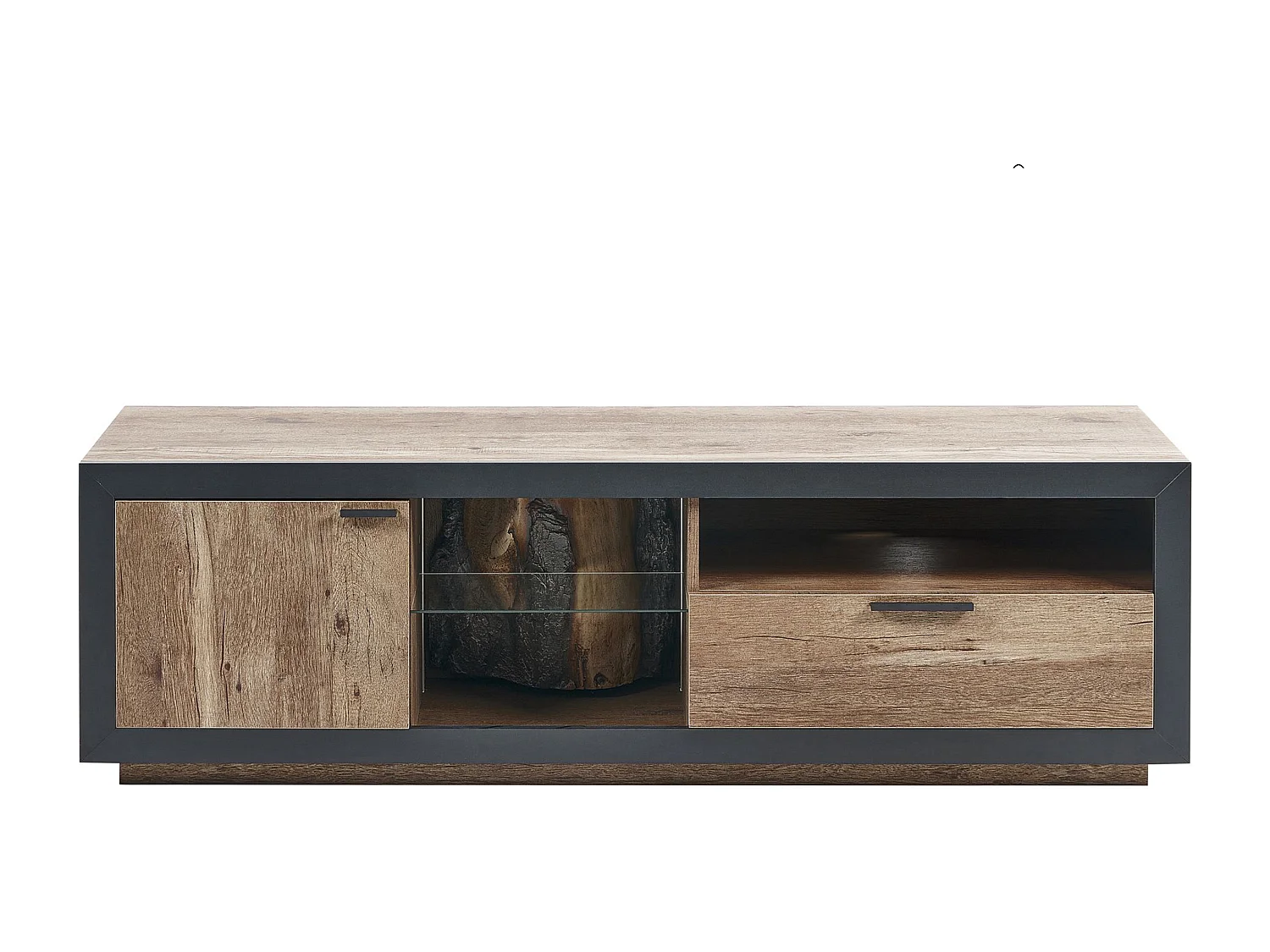 TV-meubel MARANA Bruin/zwart