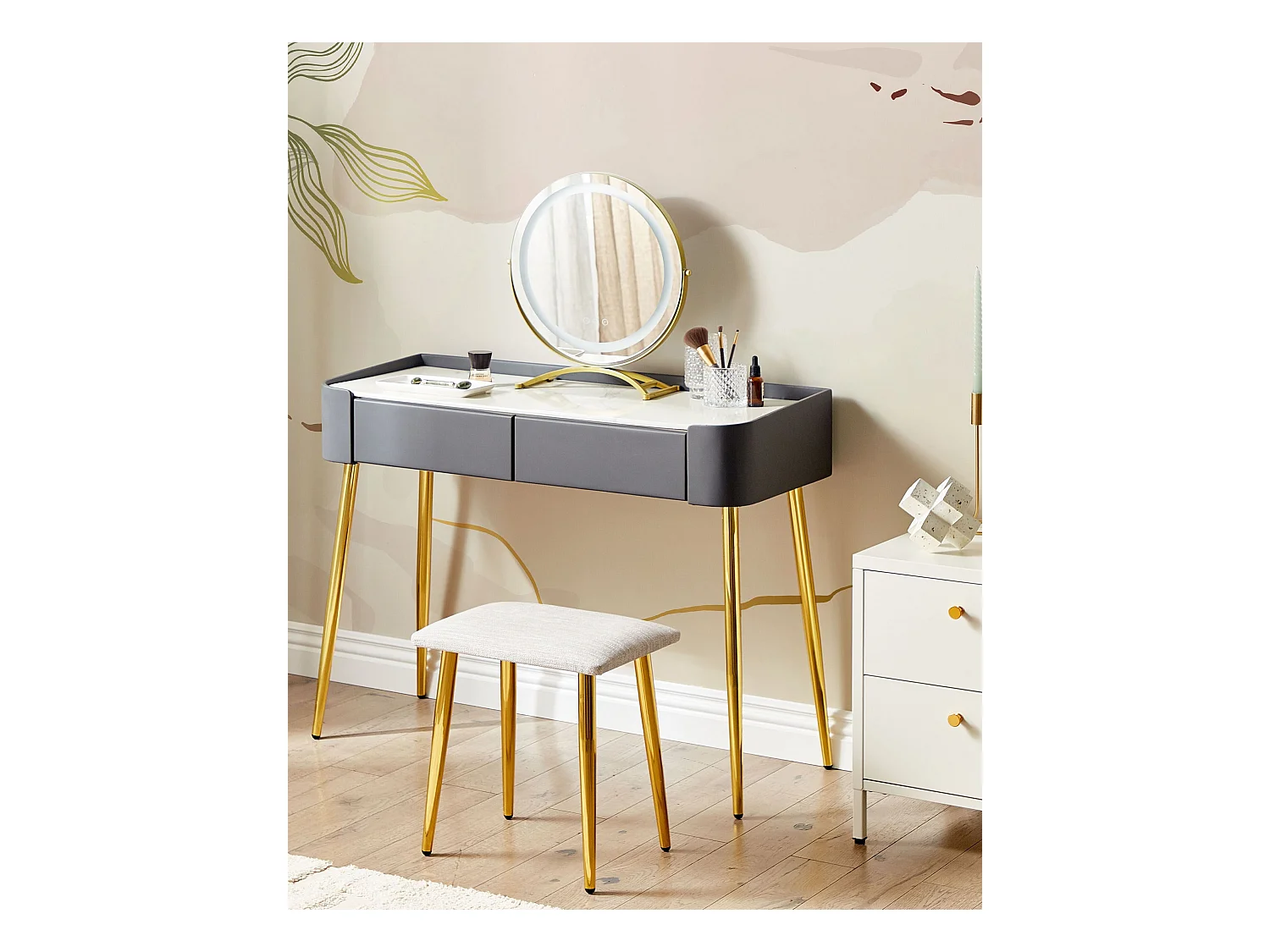 Kaptafel SURIN LED Grijs