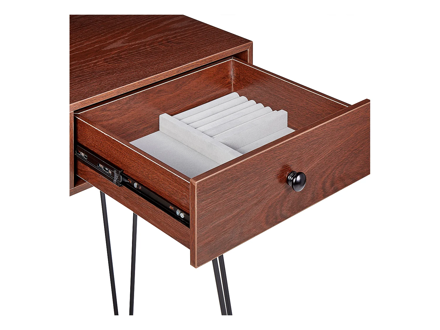 Kaptafel LOIX LED Donkerbruin